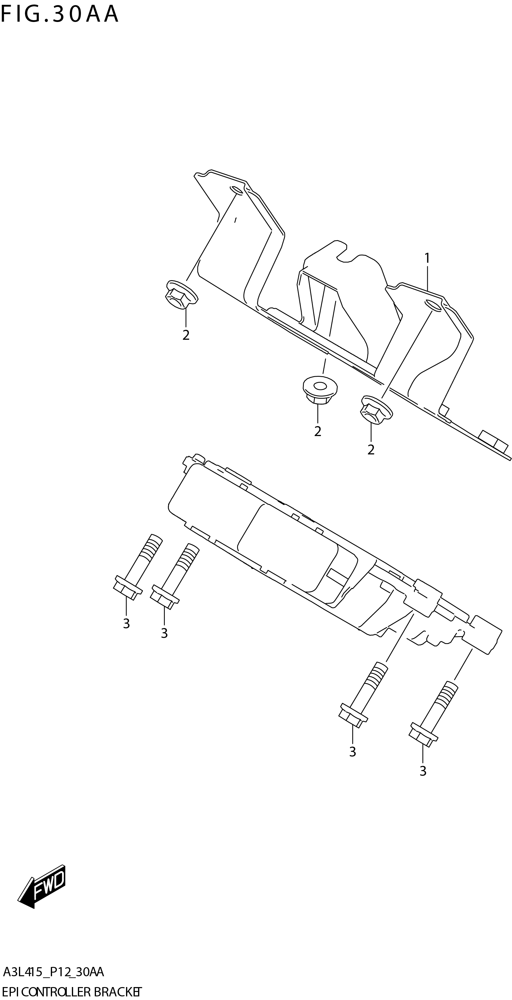 FIG. 30AA EPI CONTROLLER BRACKET (K15C)