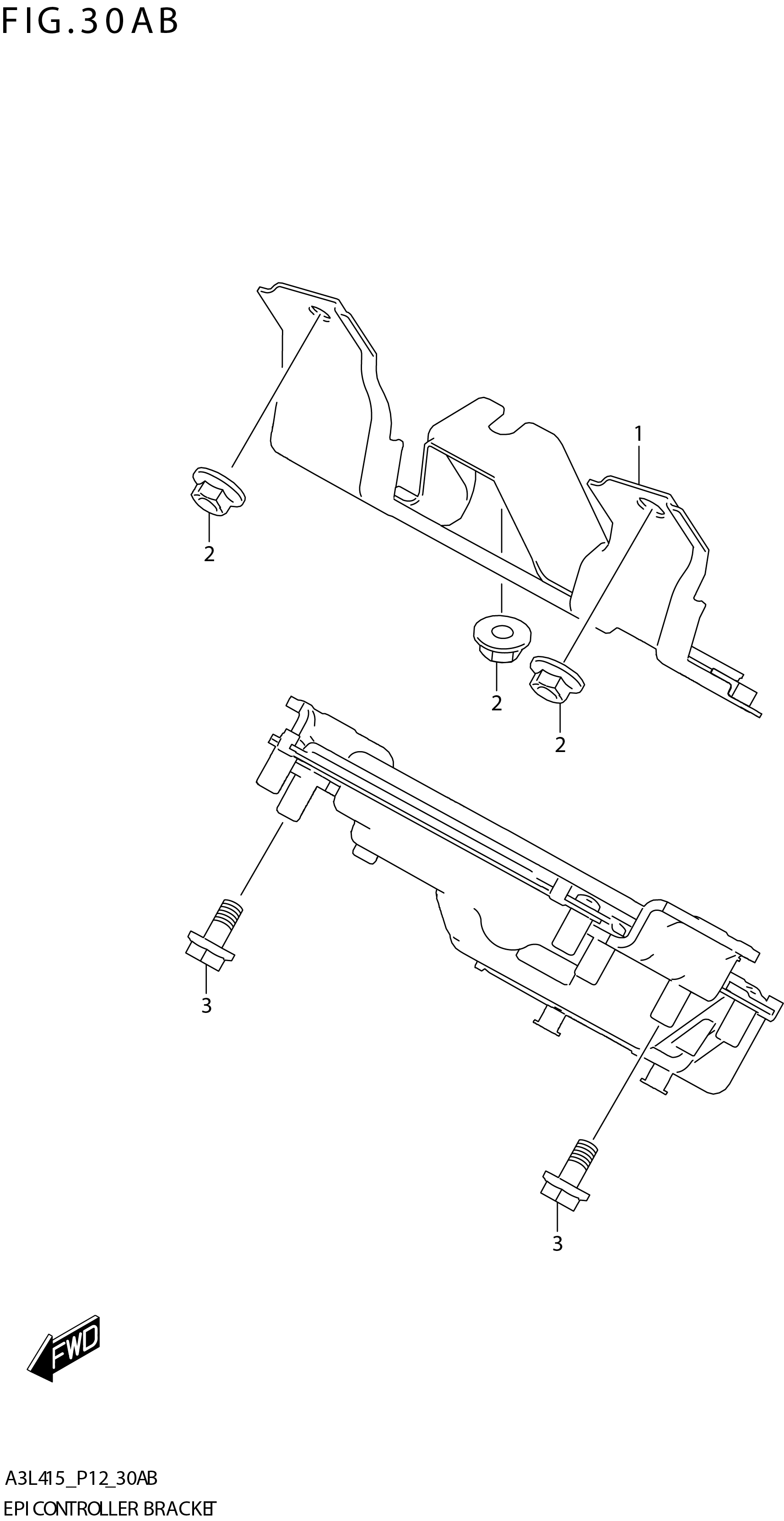 FIG. 30AB EPI CONTROLLER BRACKET (K15B)