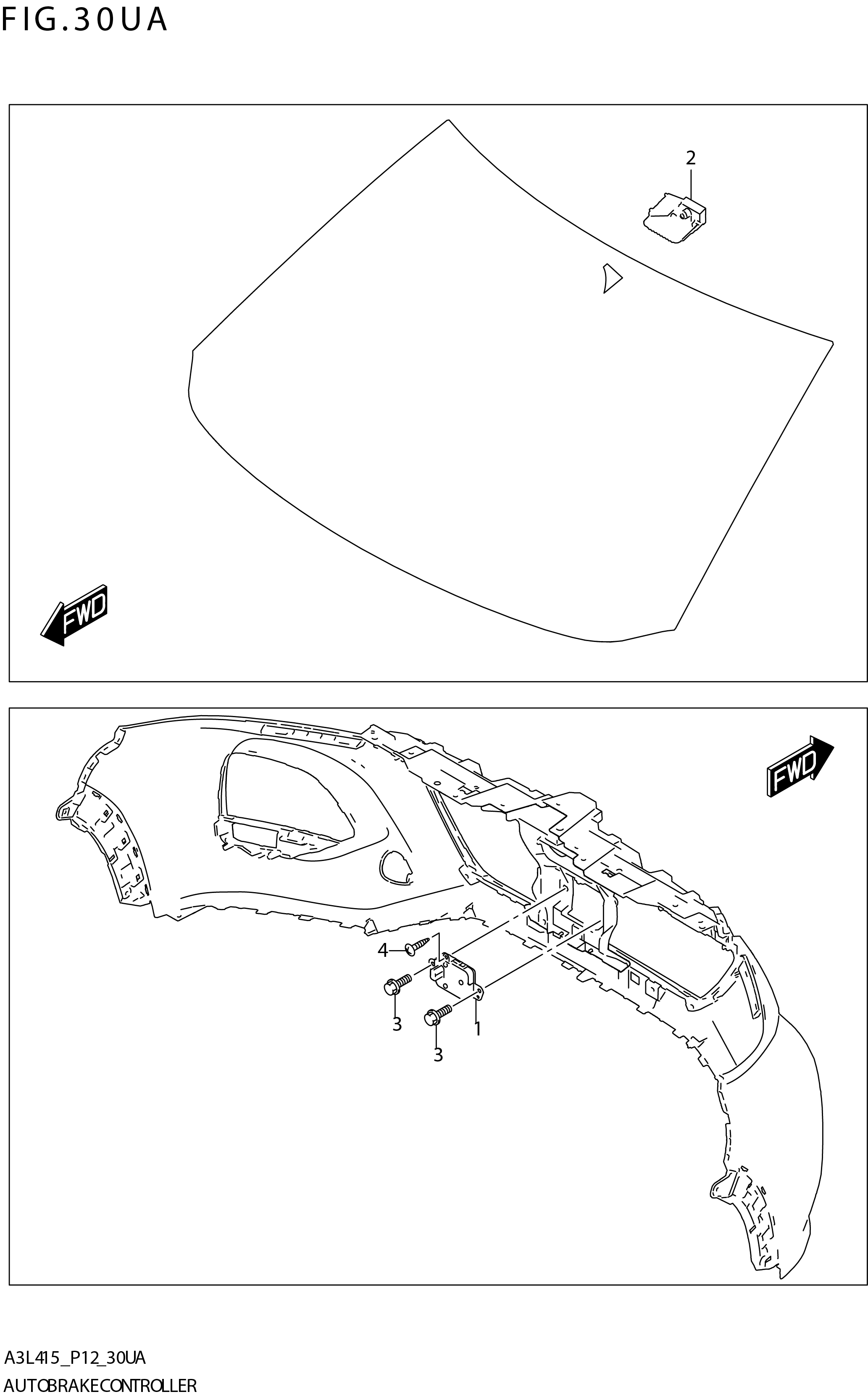 FIG. 30UA AUTO BRAKE CONTROLLER(GLX:K15C:6AT:W_AEBMCR)