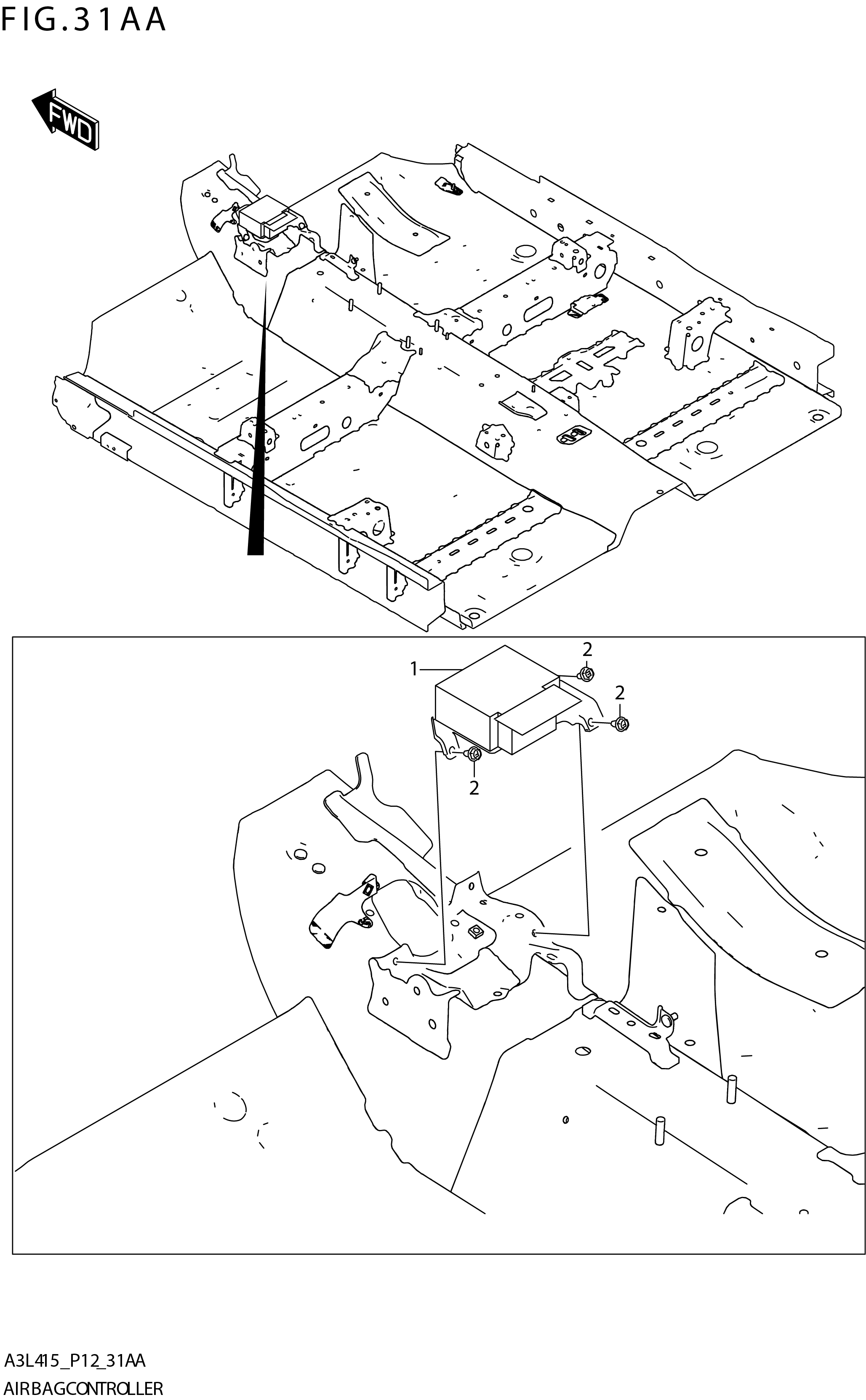 FIG. 31AA AIR BAG CONTROLLER ((K15B,K15C):N_AEBR)