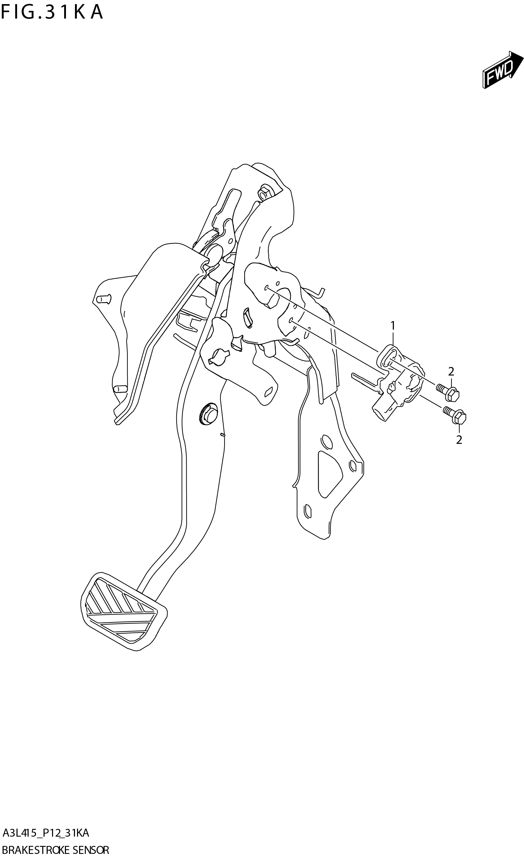 FIG. 31KA BRAKE STROKE SENSOR (K15C)