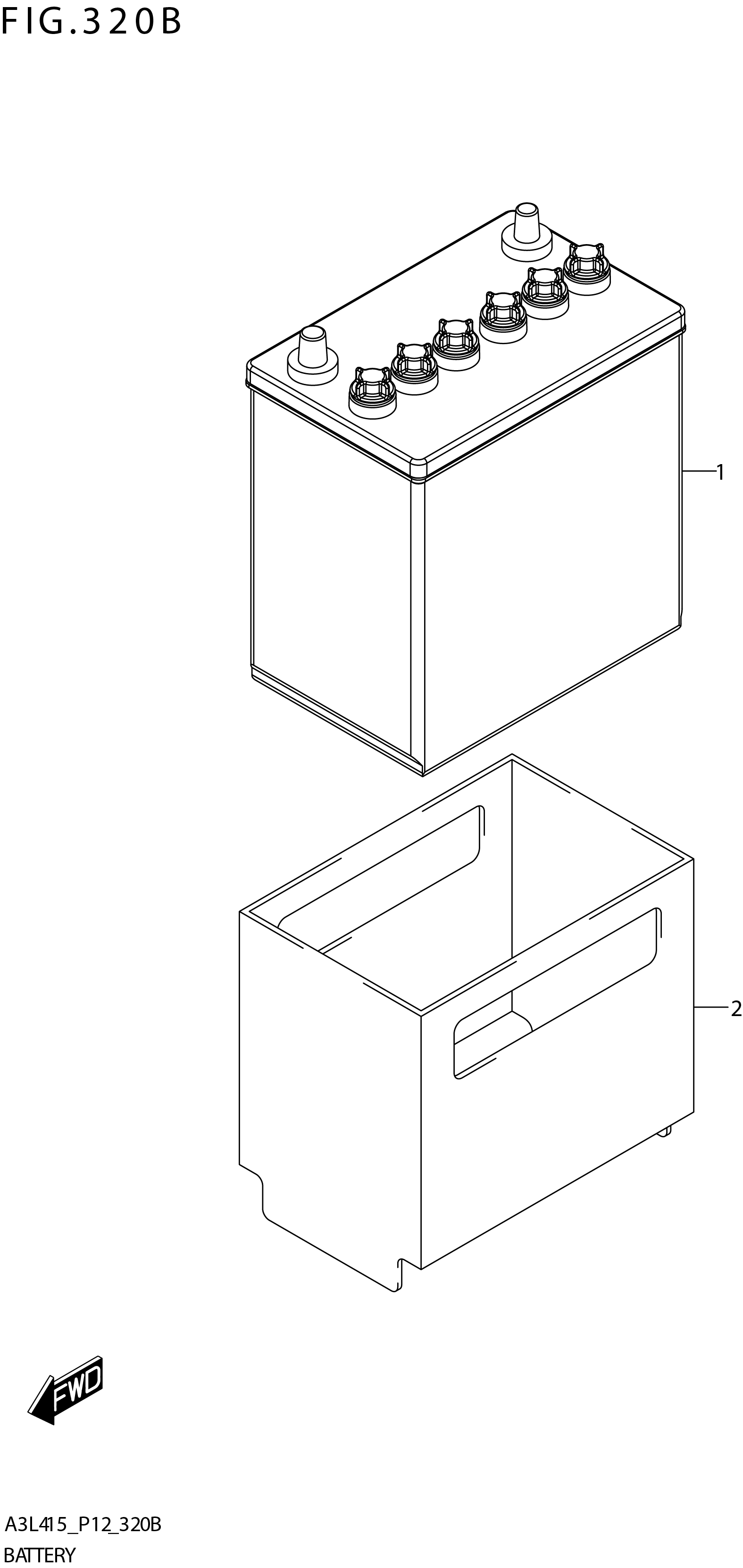 FIG. 320B BATTERY (GL:K15B)