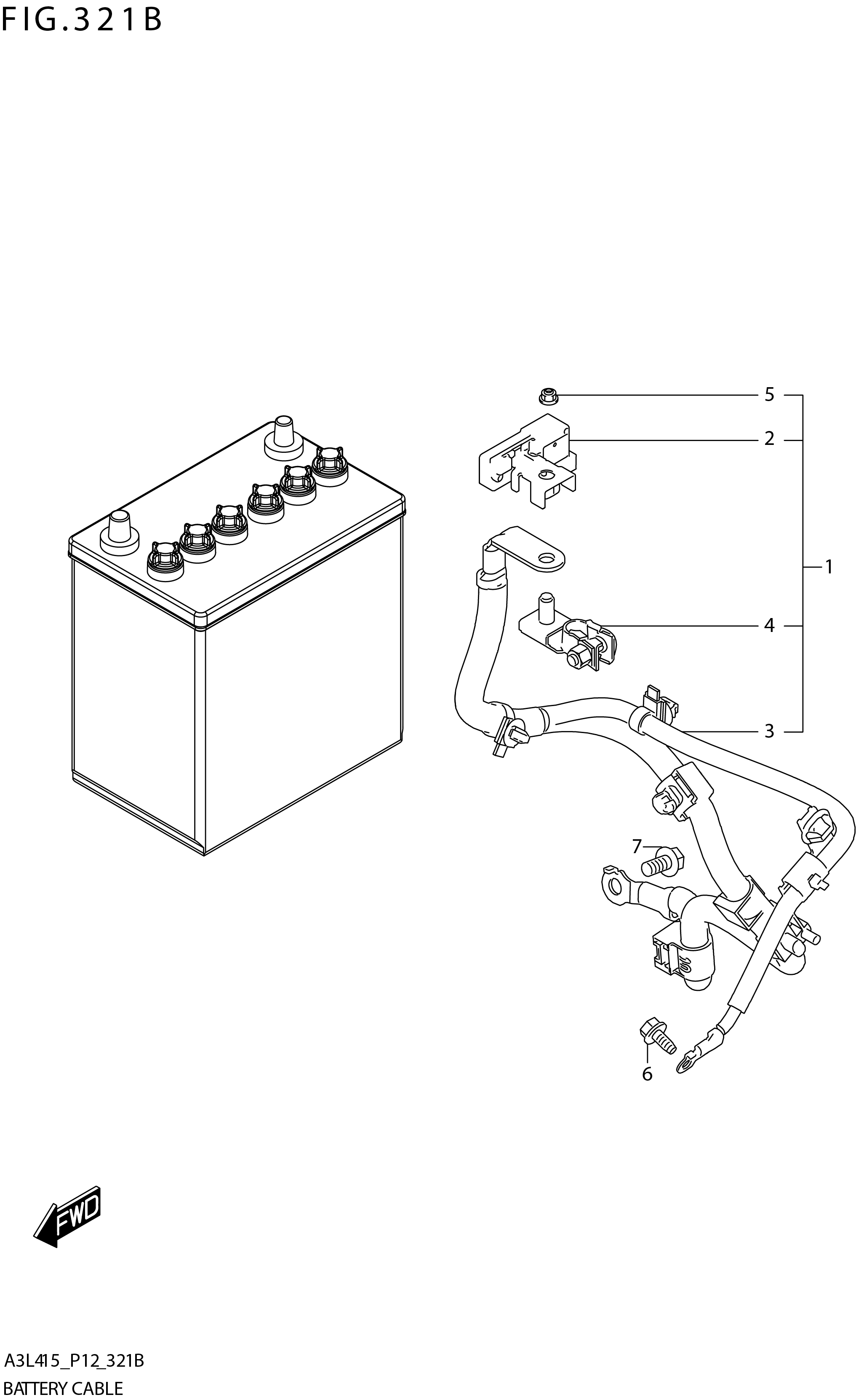 FIG. 321B BATTERY CABLE (GL:4AT)