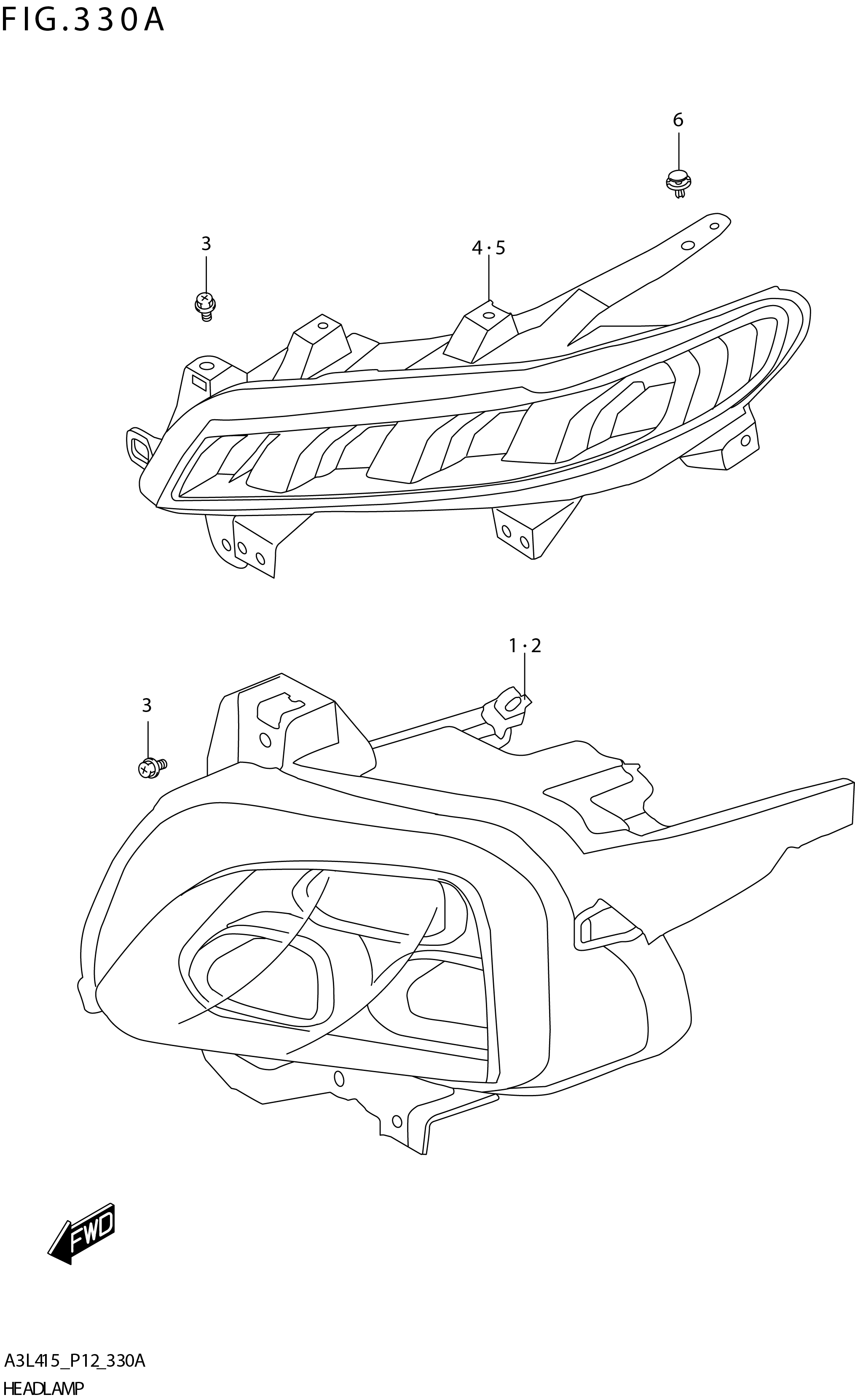 FIG. 330A HEADLAMP
