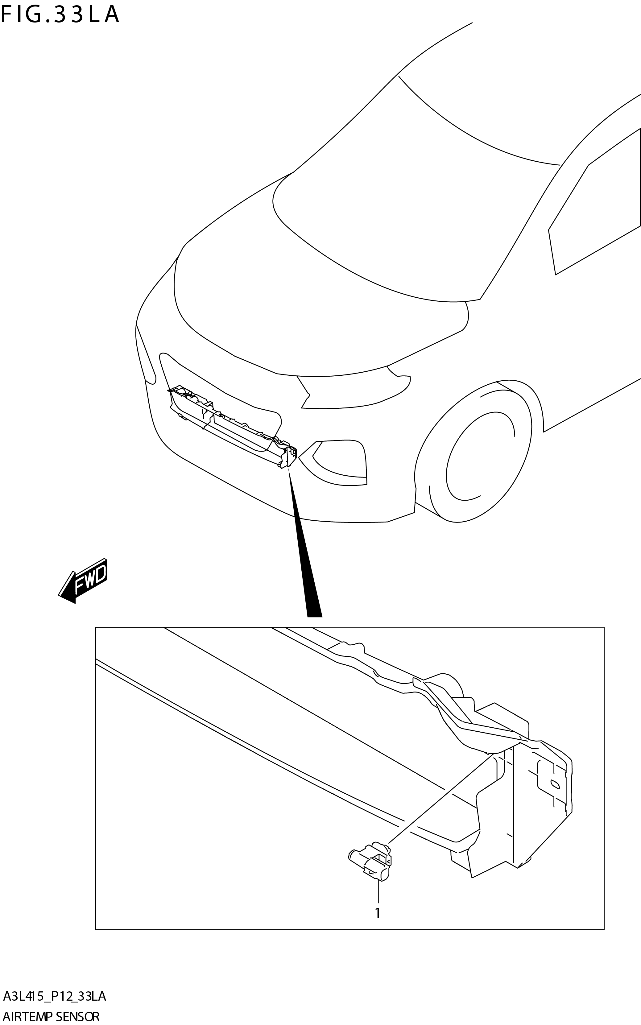 FIG. 33LA AIR TEMP SENSOR