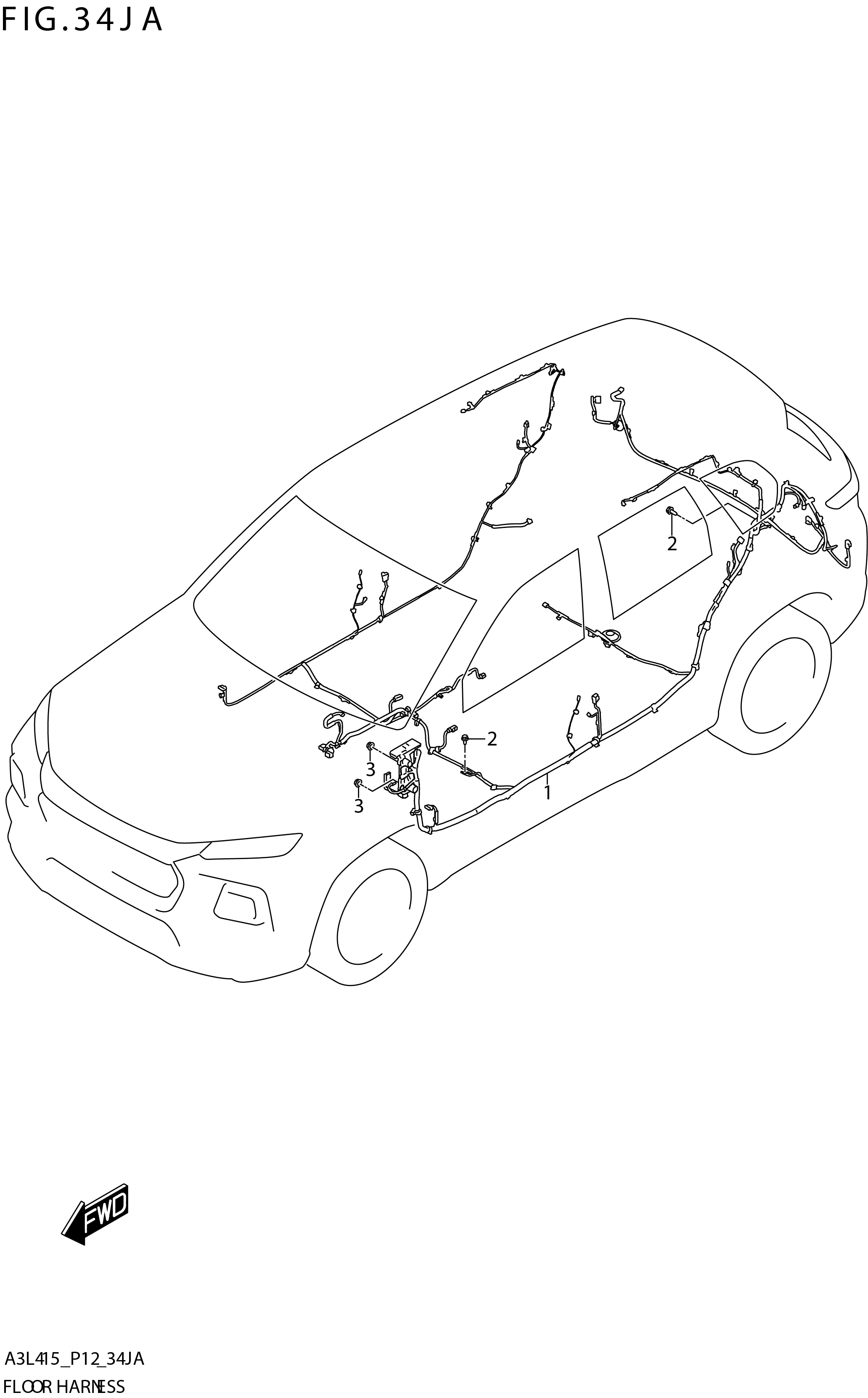 FIG. 34JA FLOOR HARNESS (GL)