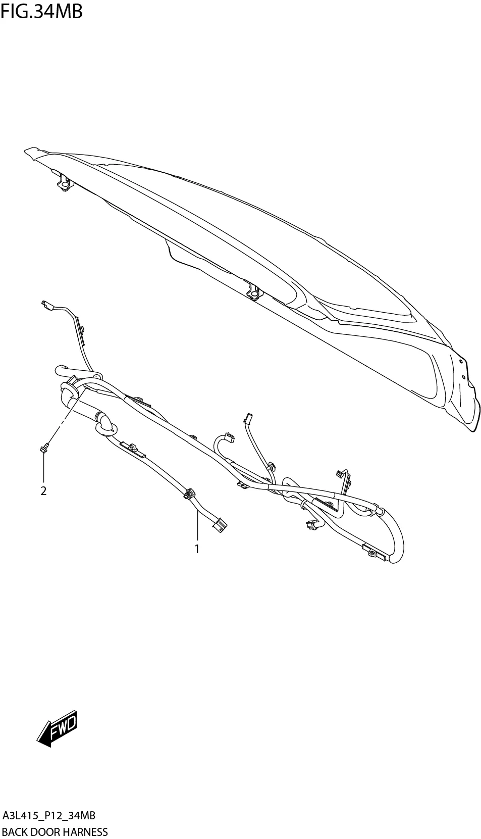 FIG. 34MB BACK DOOR HARNESS (W_AEBMCR)