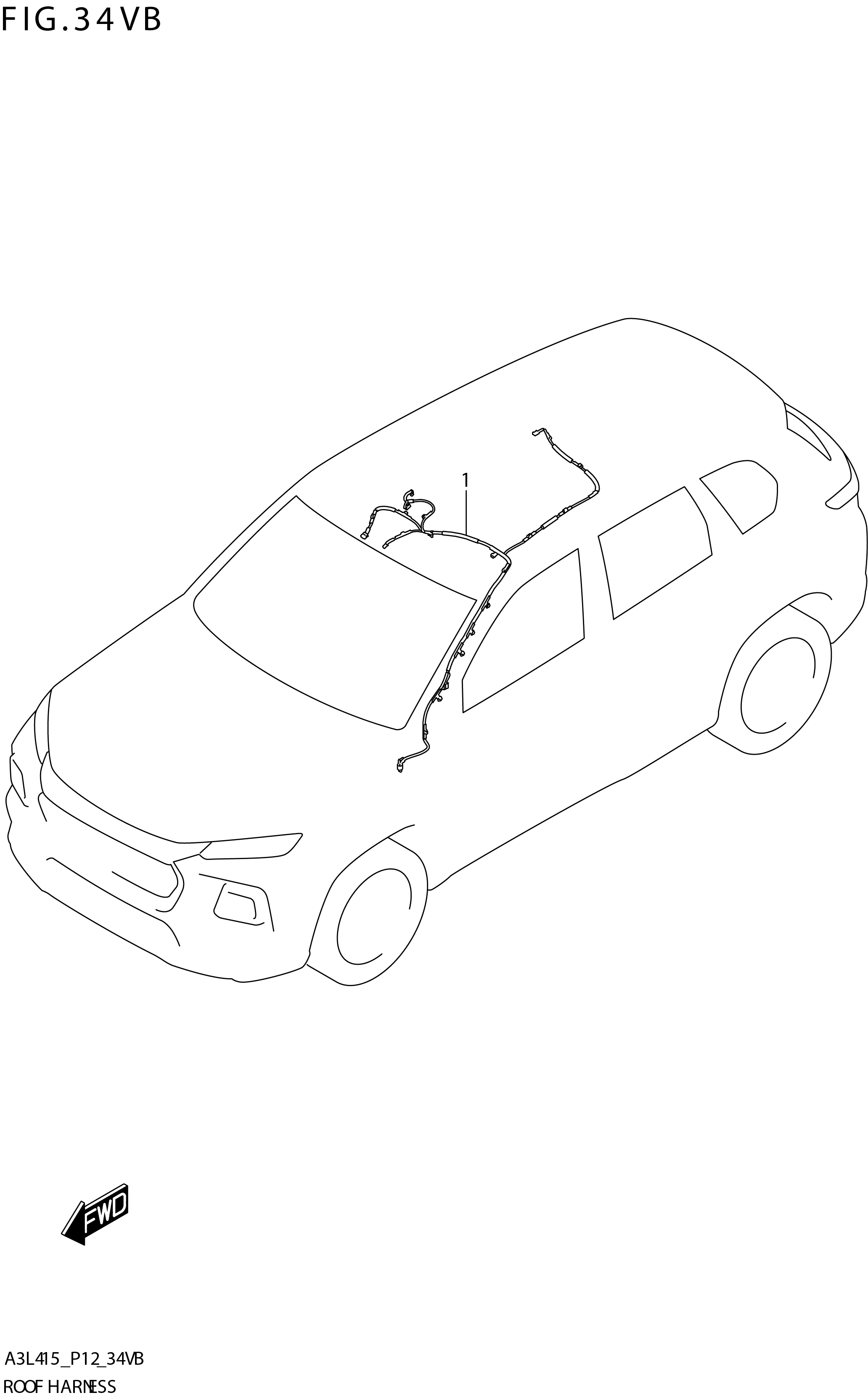 FIG. 34VB ROOF HARNESS (W_AEBMCR)