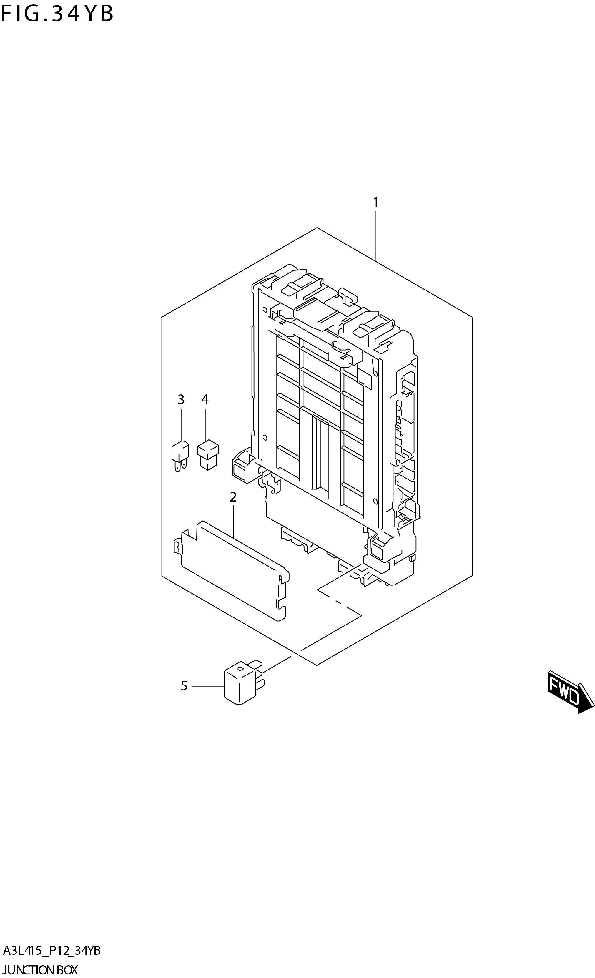 FIG. 34YB JUNCTION BOX (GLX)