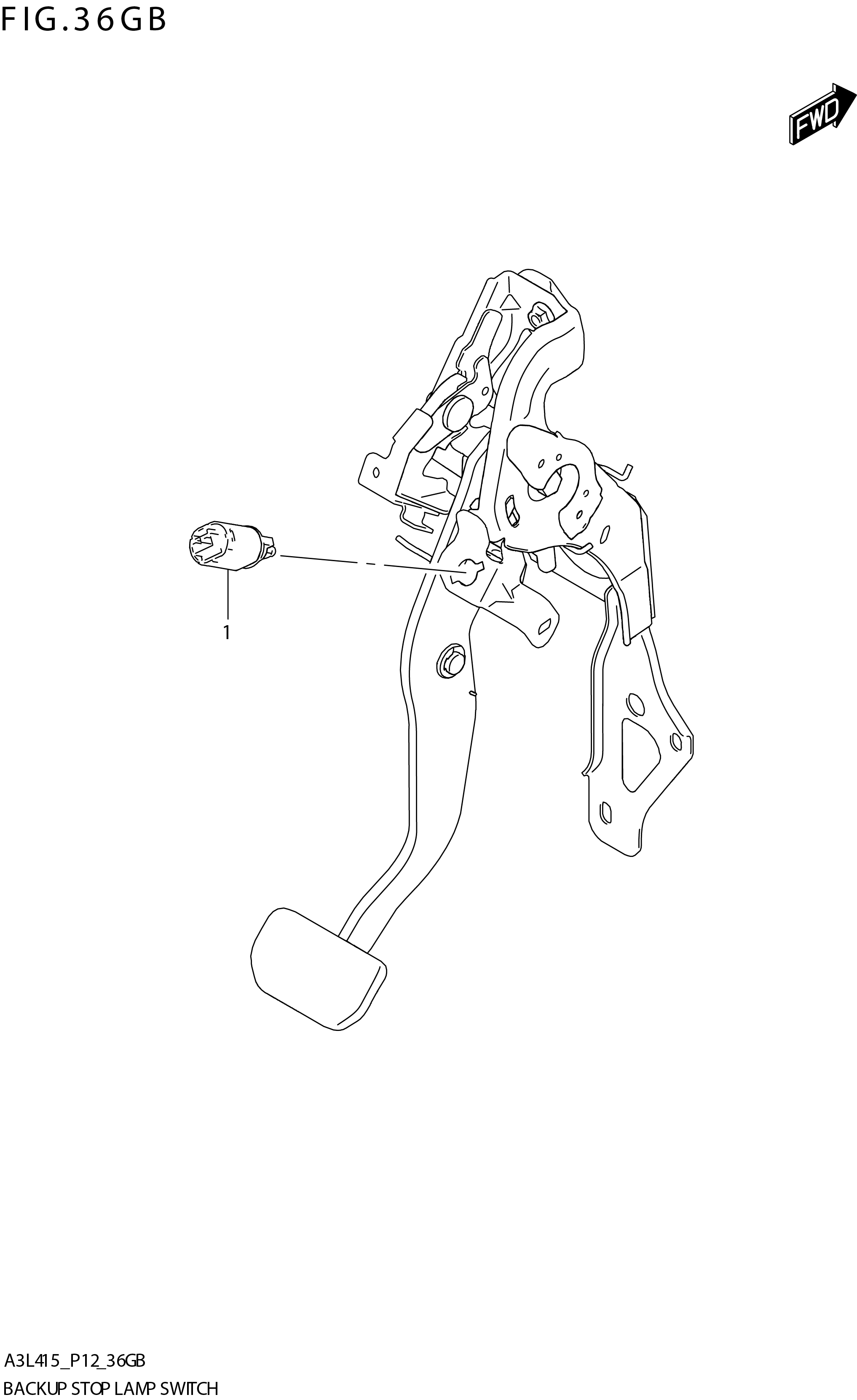 FIG. 36GB BACK UP STOP LAMP SWITCH (4AT,6AT:N_AEBR)