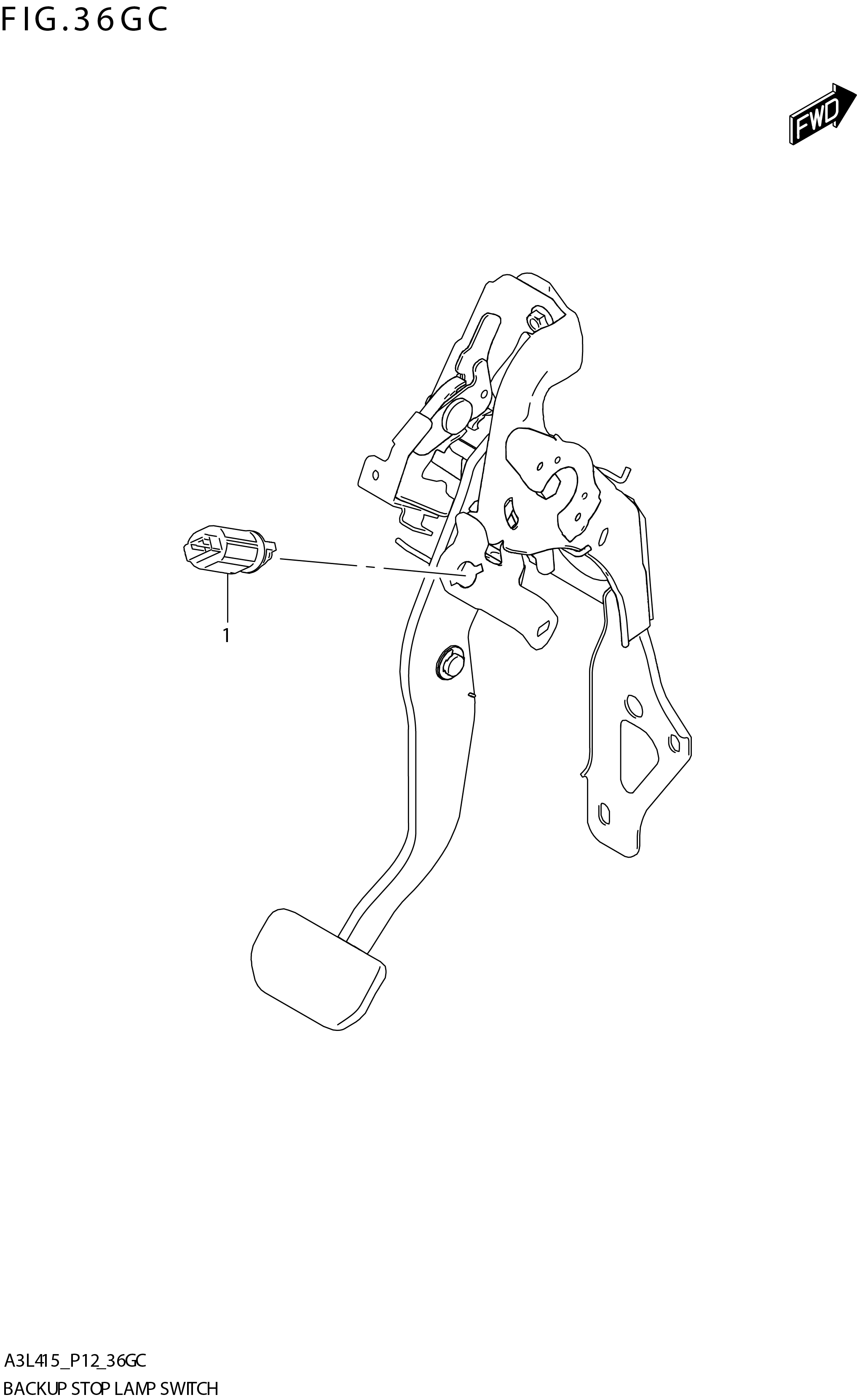 FIG. 36GC BACK UP STOP LAMP SWITCH (W_AEBMCR)