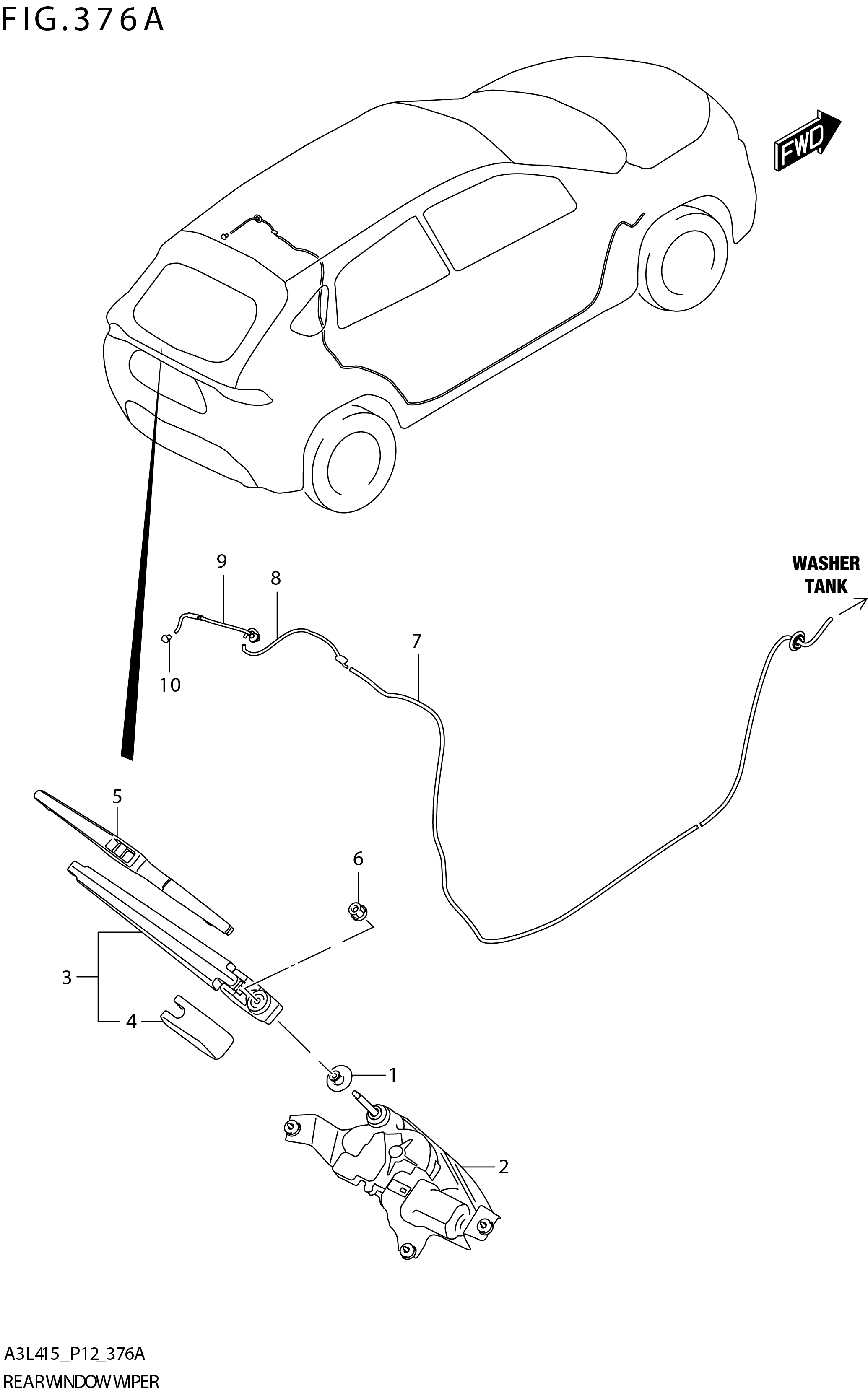 FIG. 376A REAR WINDOW WIPER