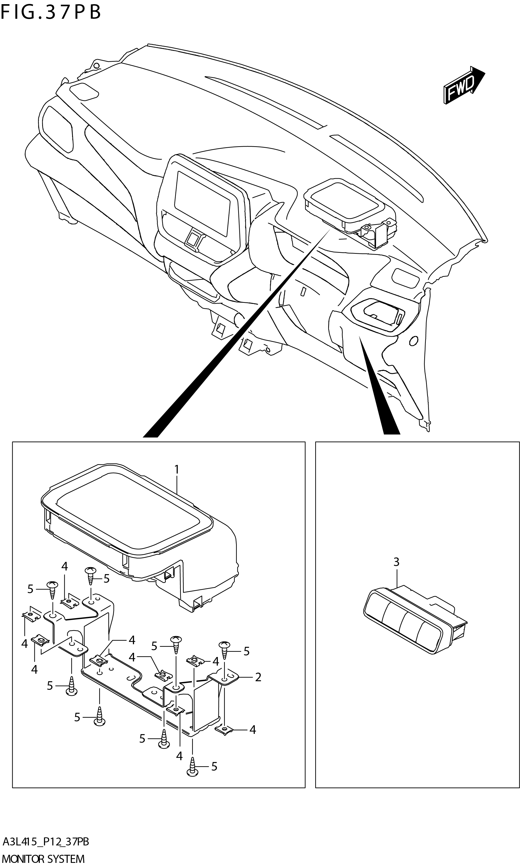 FIG. 37PB MONITOR SYSTEM (GLX:W_AEBMCR)