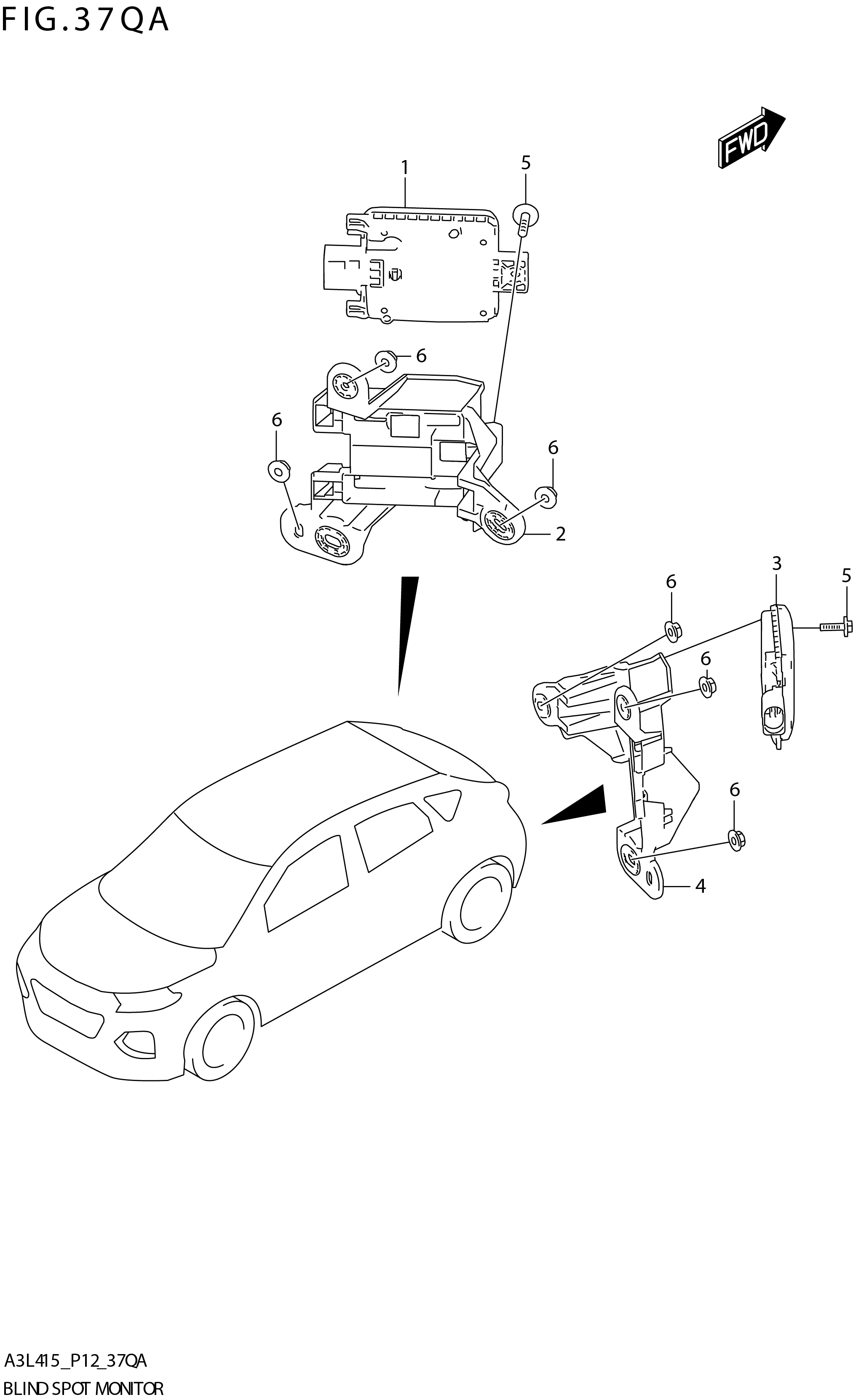 FIG. 37QA BLIND SPOT MONITOR