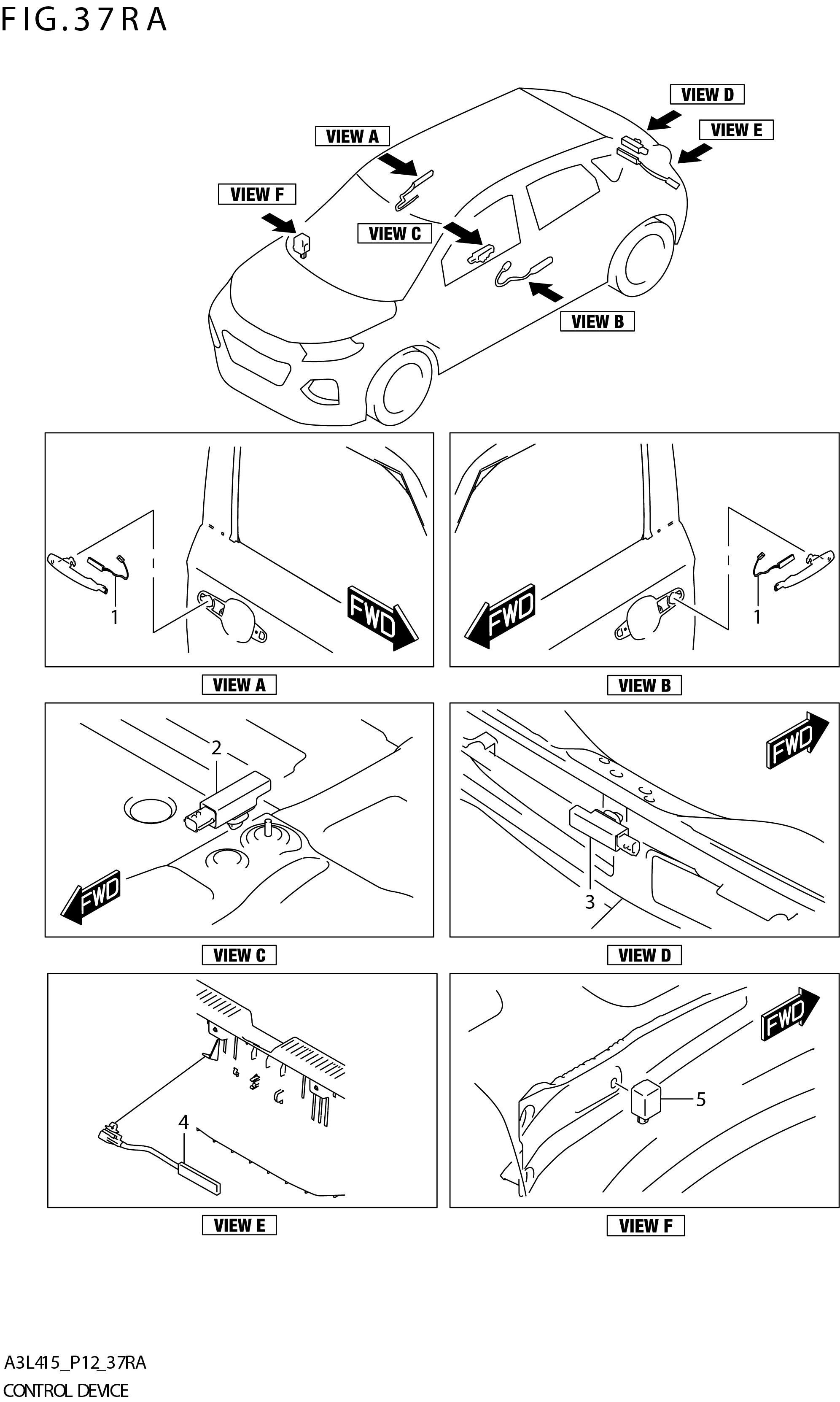 FIG. 37RA CONTROL DEVICE