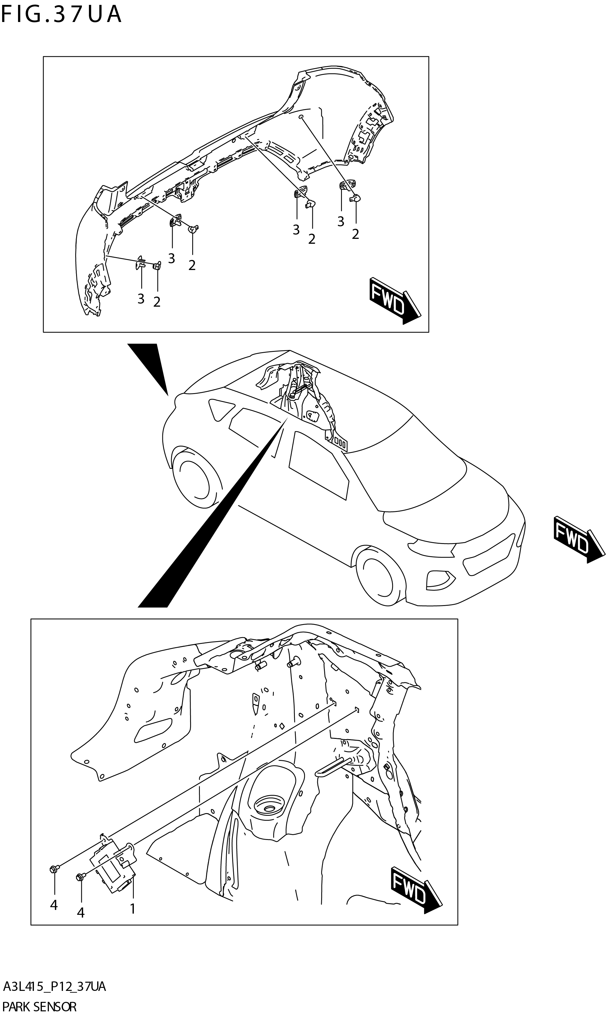FIG. 37UA PARK SENSOR (N_AEBR)