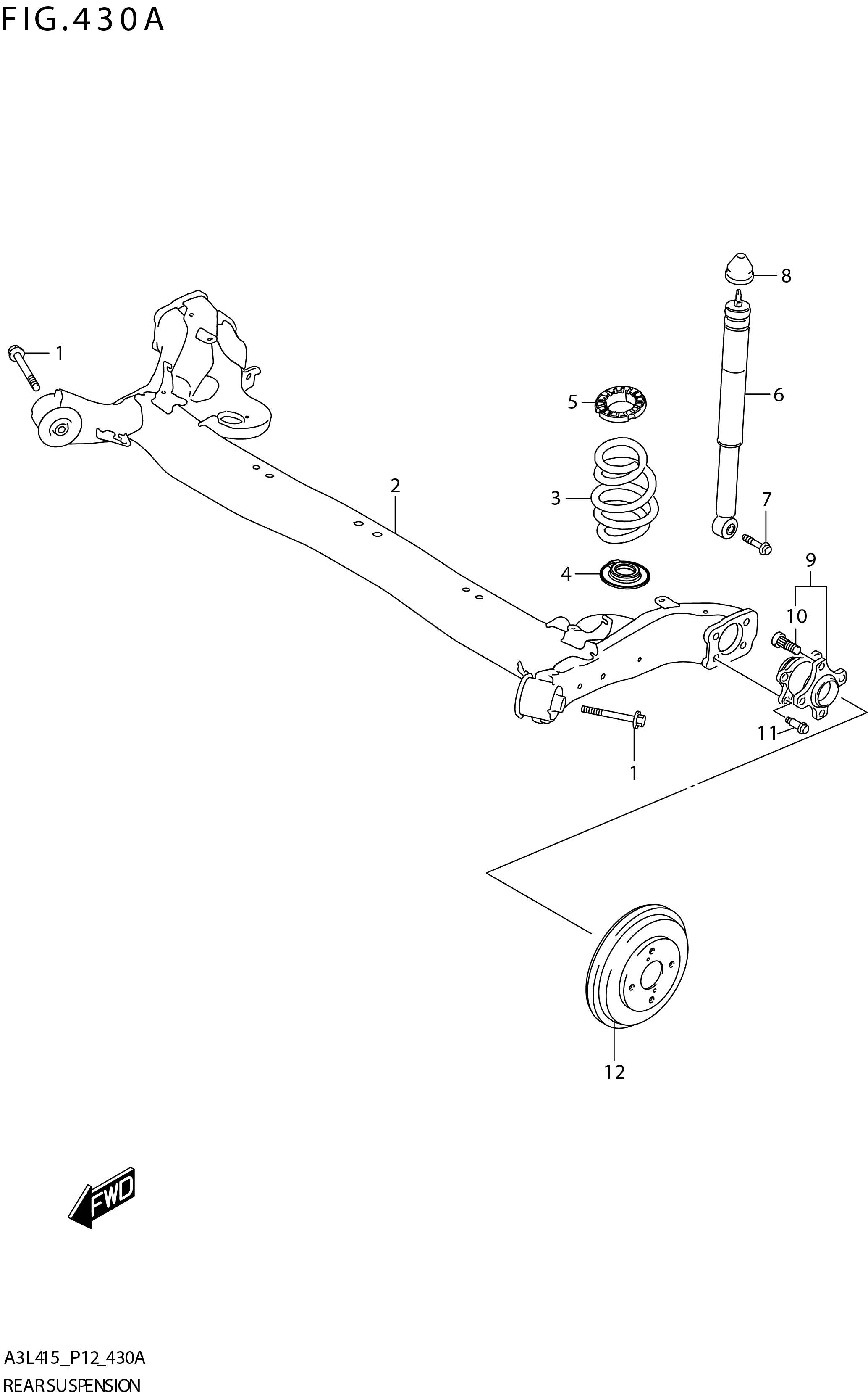 FIG. 430A REAR SUSPENSION