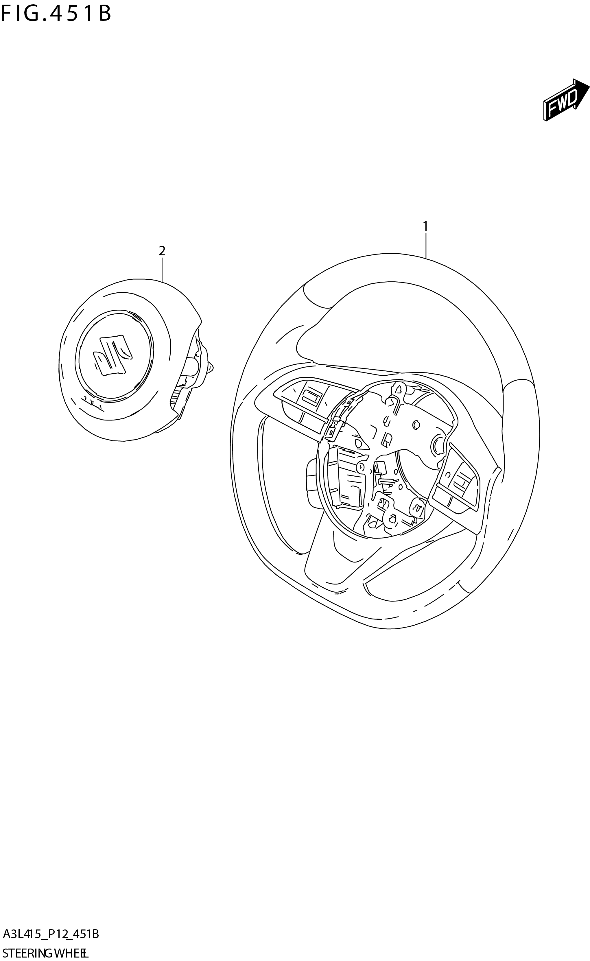 FIG. 451B STEERING WHEEL (GLX:N_PDL_SW)