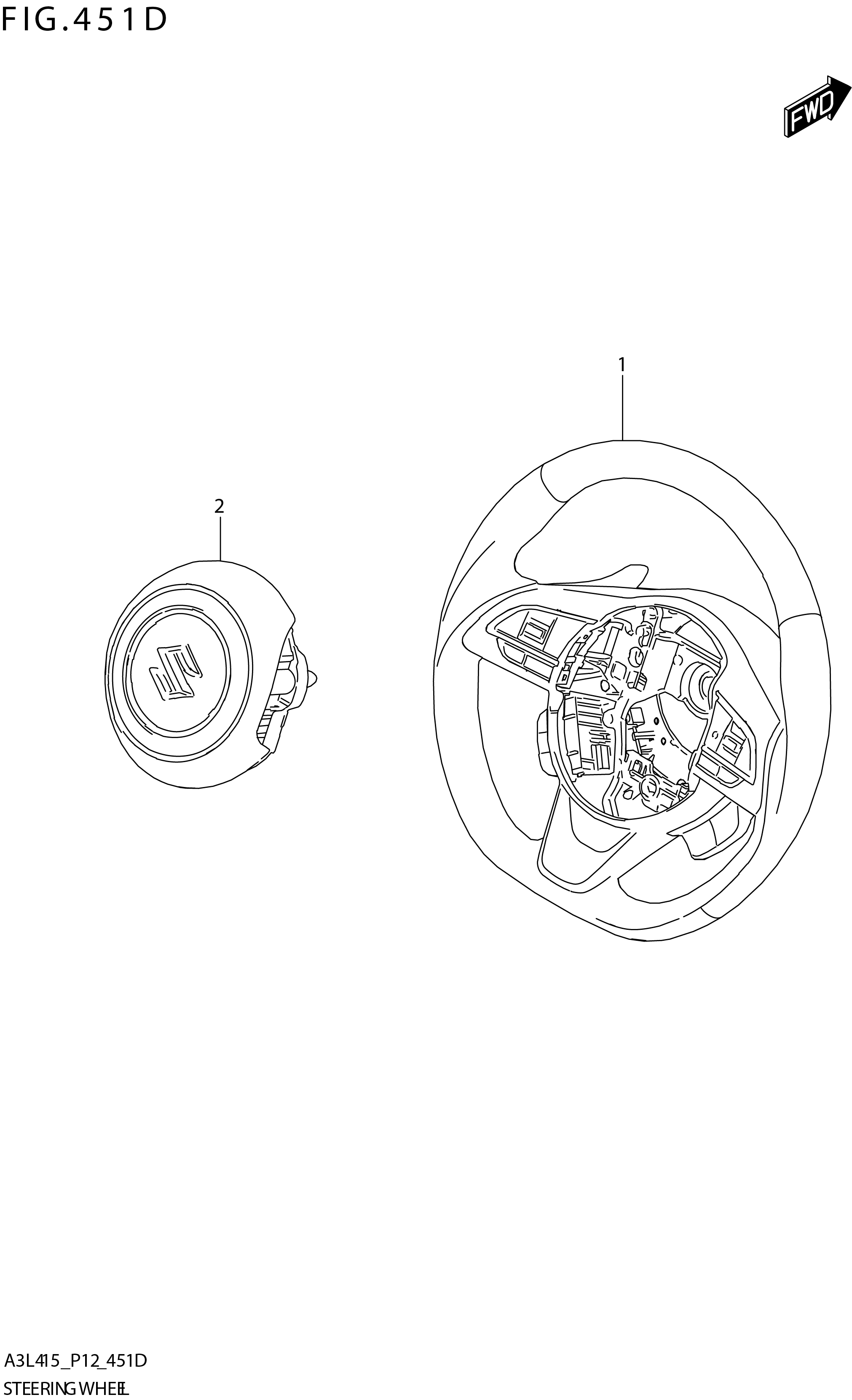 FIG. 451D STEERING WHEEL (GLX:W_PDL_SW:W_AEBMCR)