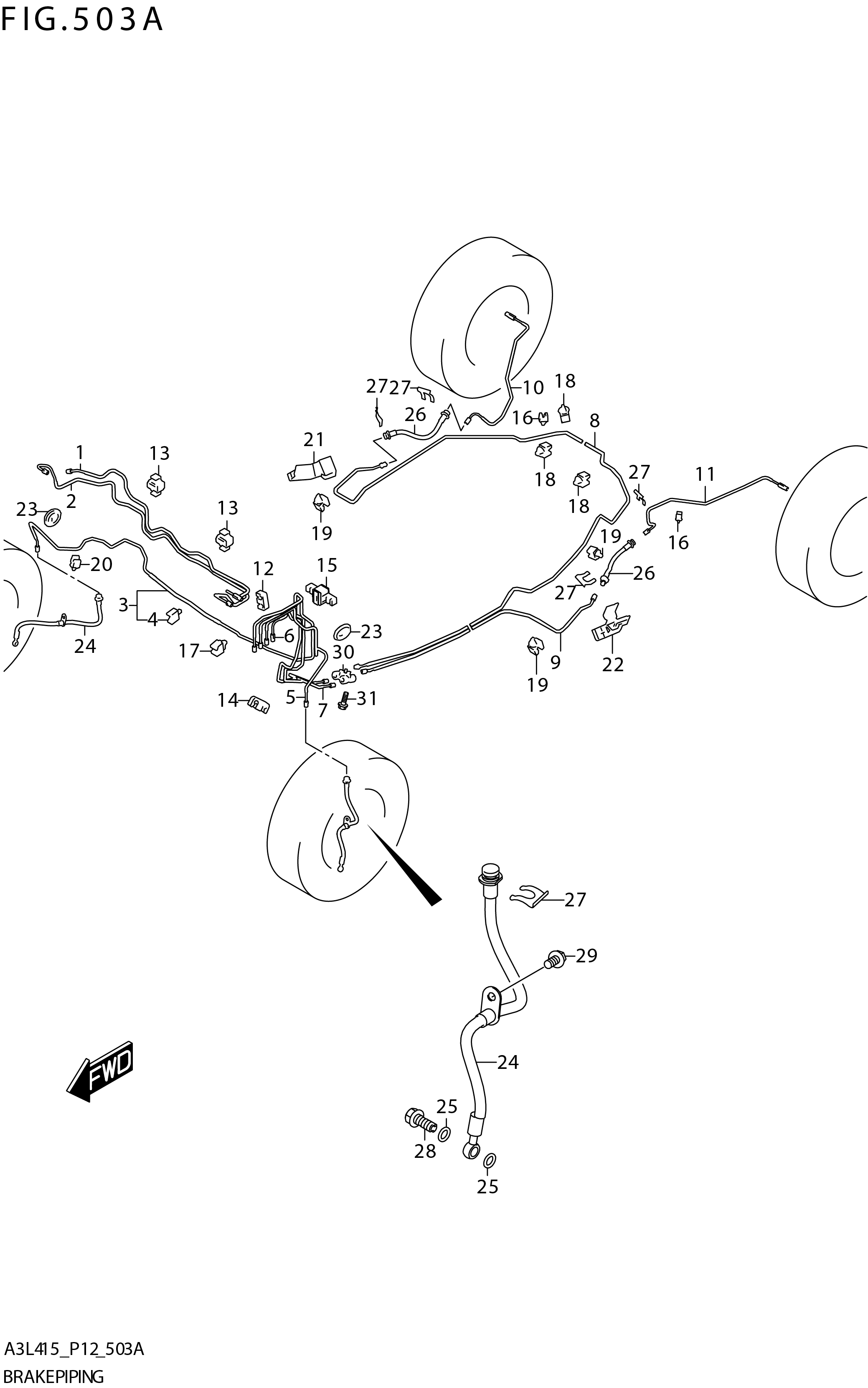 FIG. 503A BRAKE PIPING 