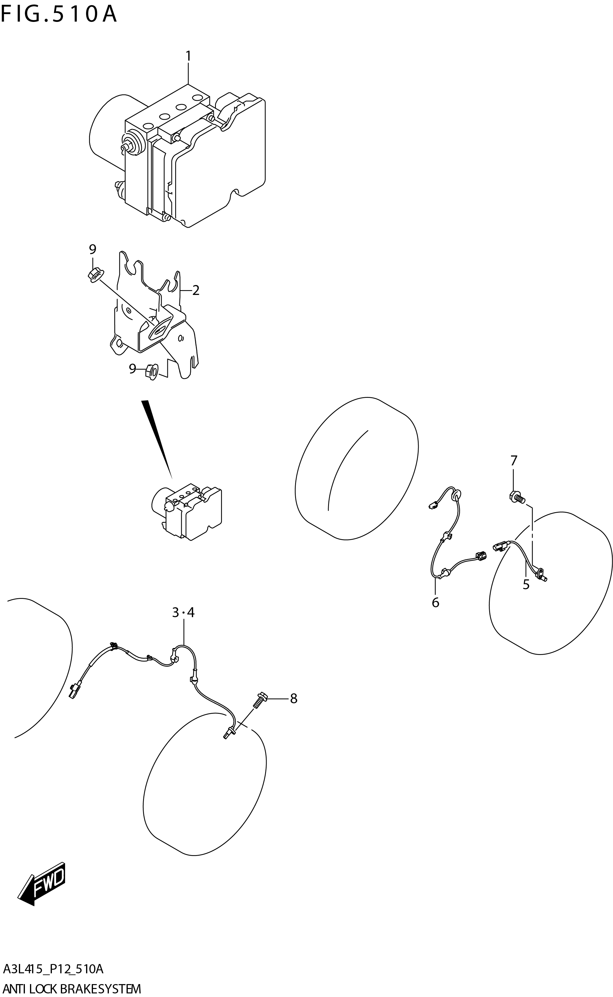 FIG. 510A ANTI LOCK BRAKE SYSTEM
