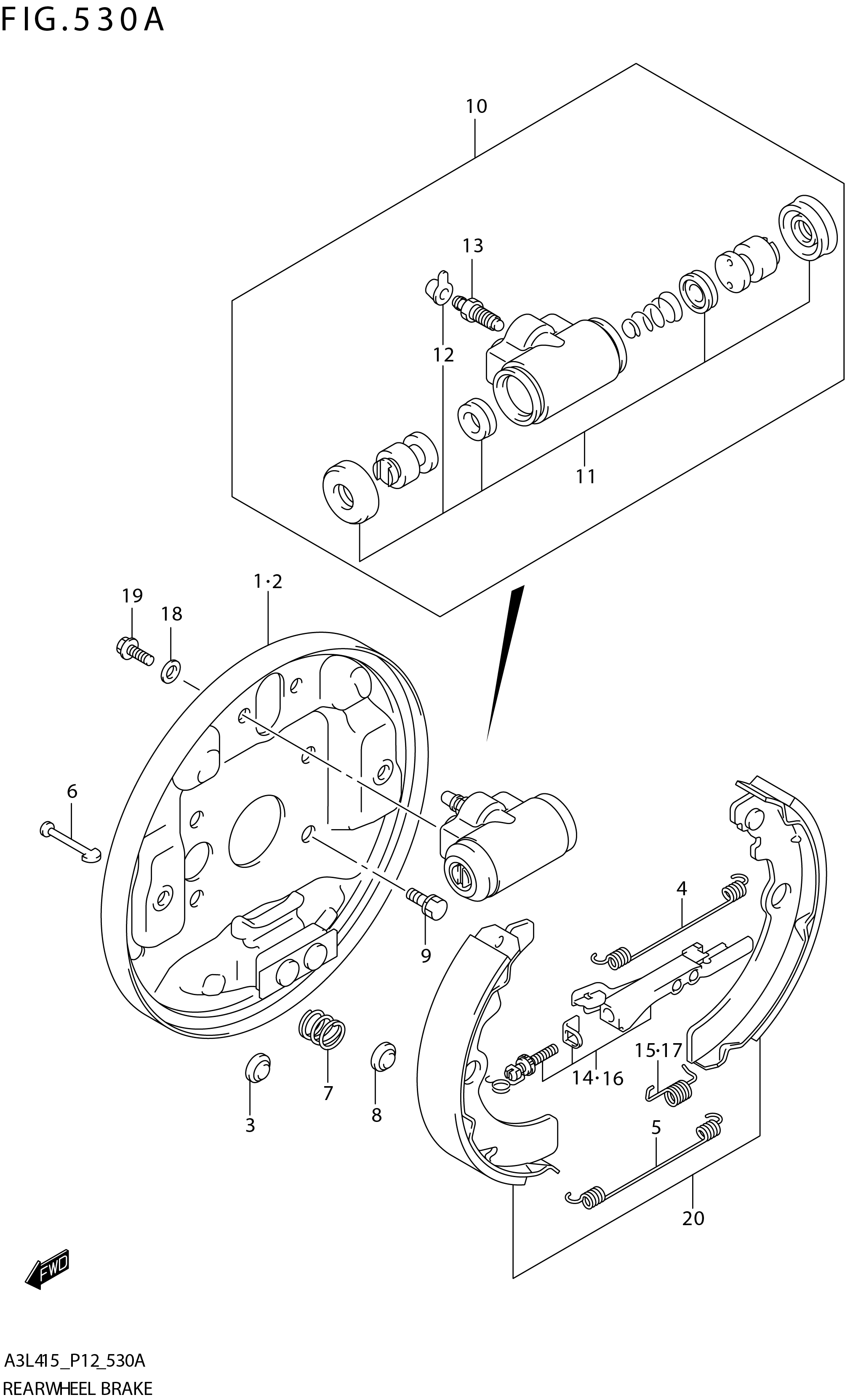 FIG. 530A REAR WHEEL BRAKE