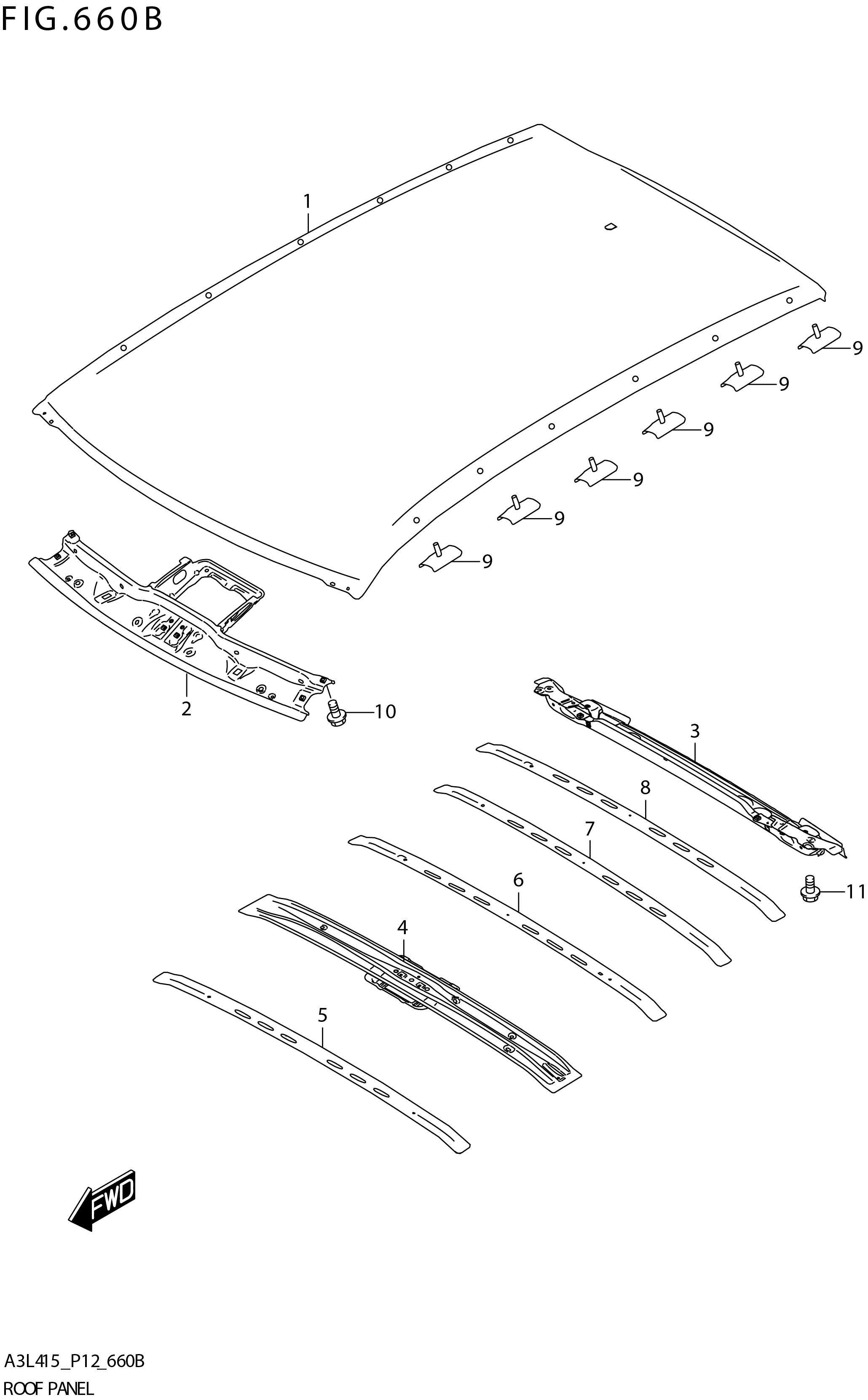 FIG. 660B ROOF PANEL (W_AEBMCR)