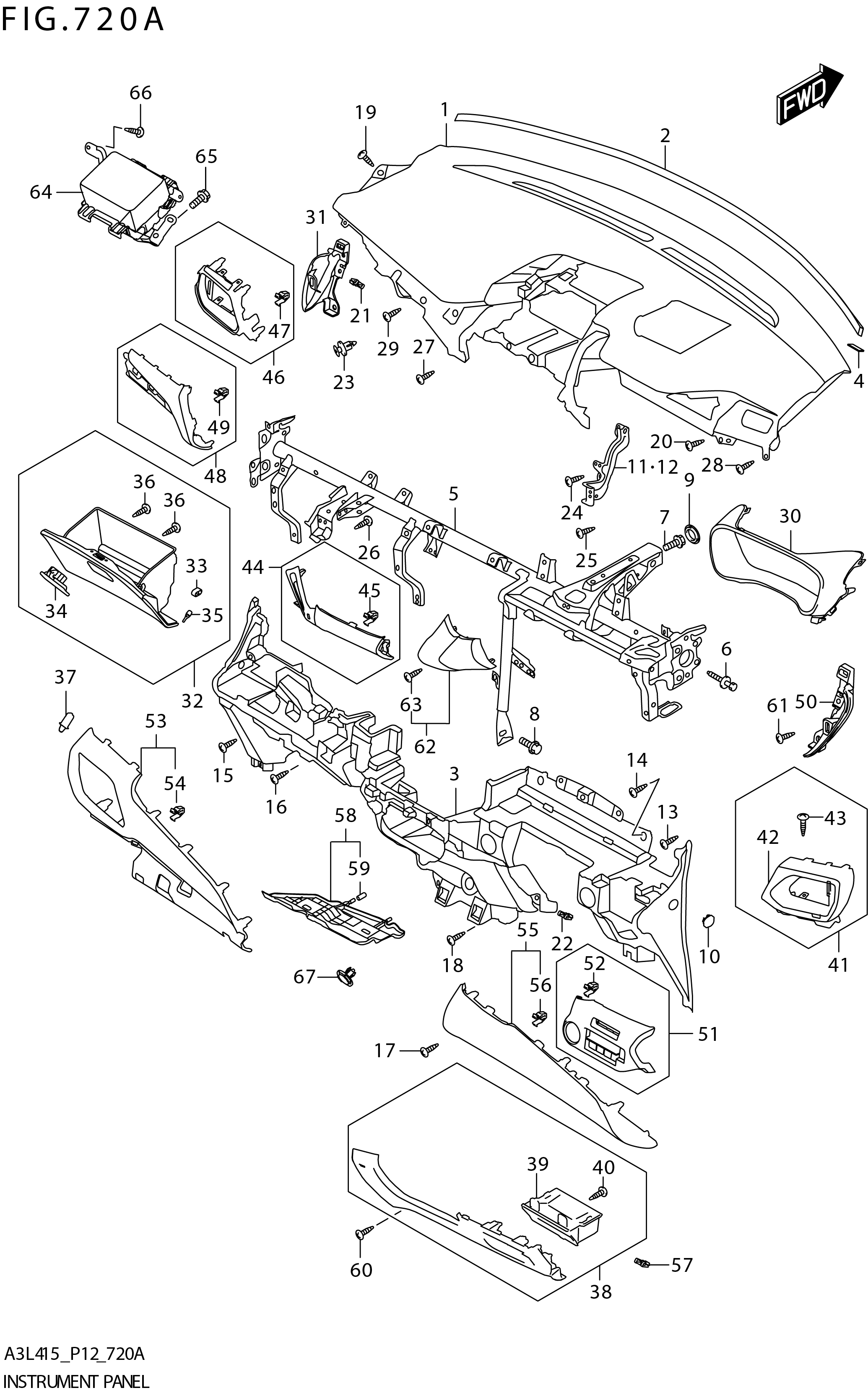 FIG. 720A INSTRUMENT PANEL (N_AEBR)