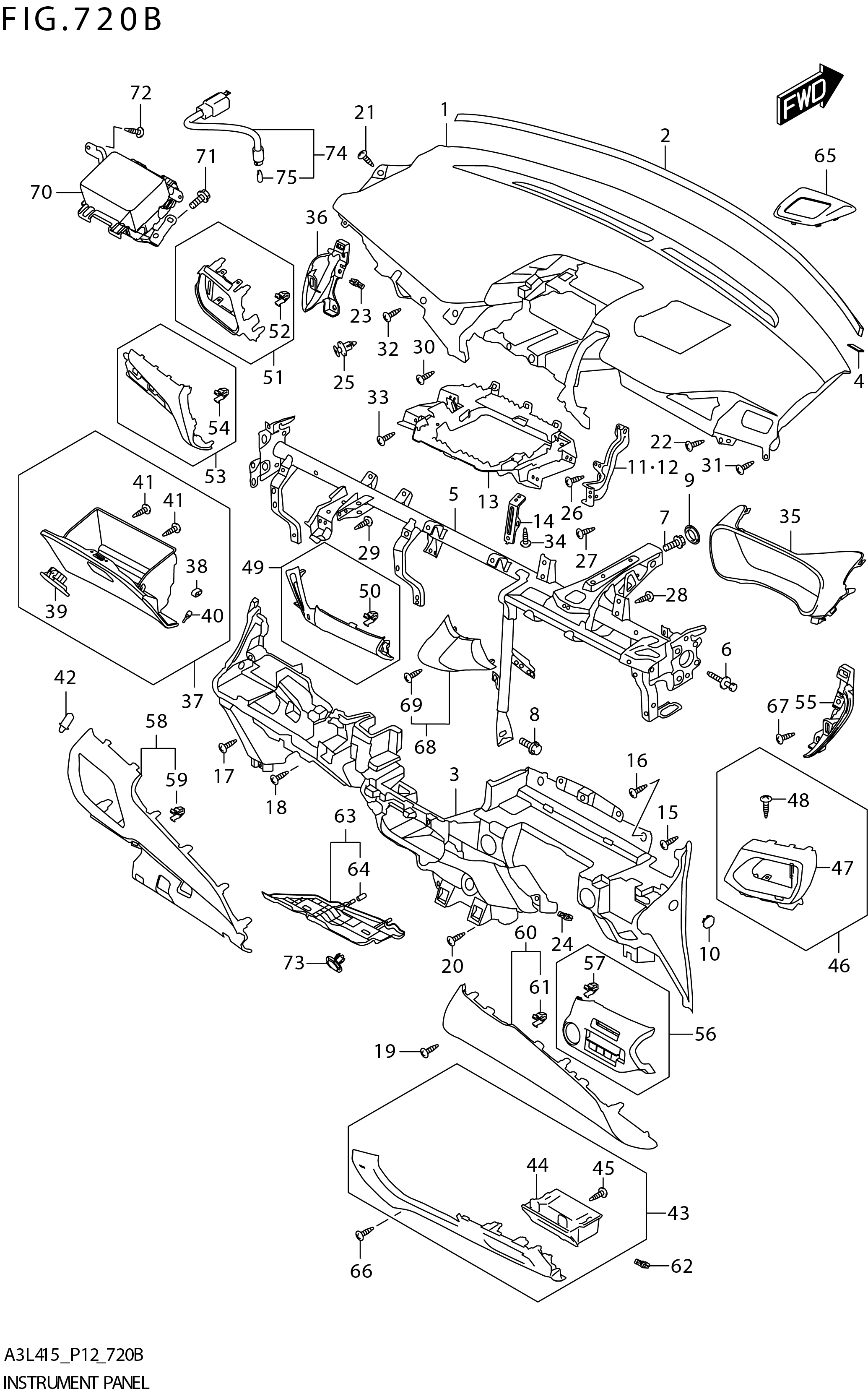 FIG. 720B INSTRUMENT PANEL (W_AEBMCR)