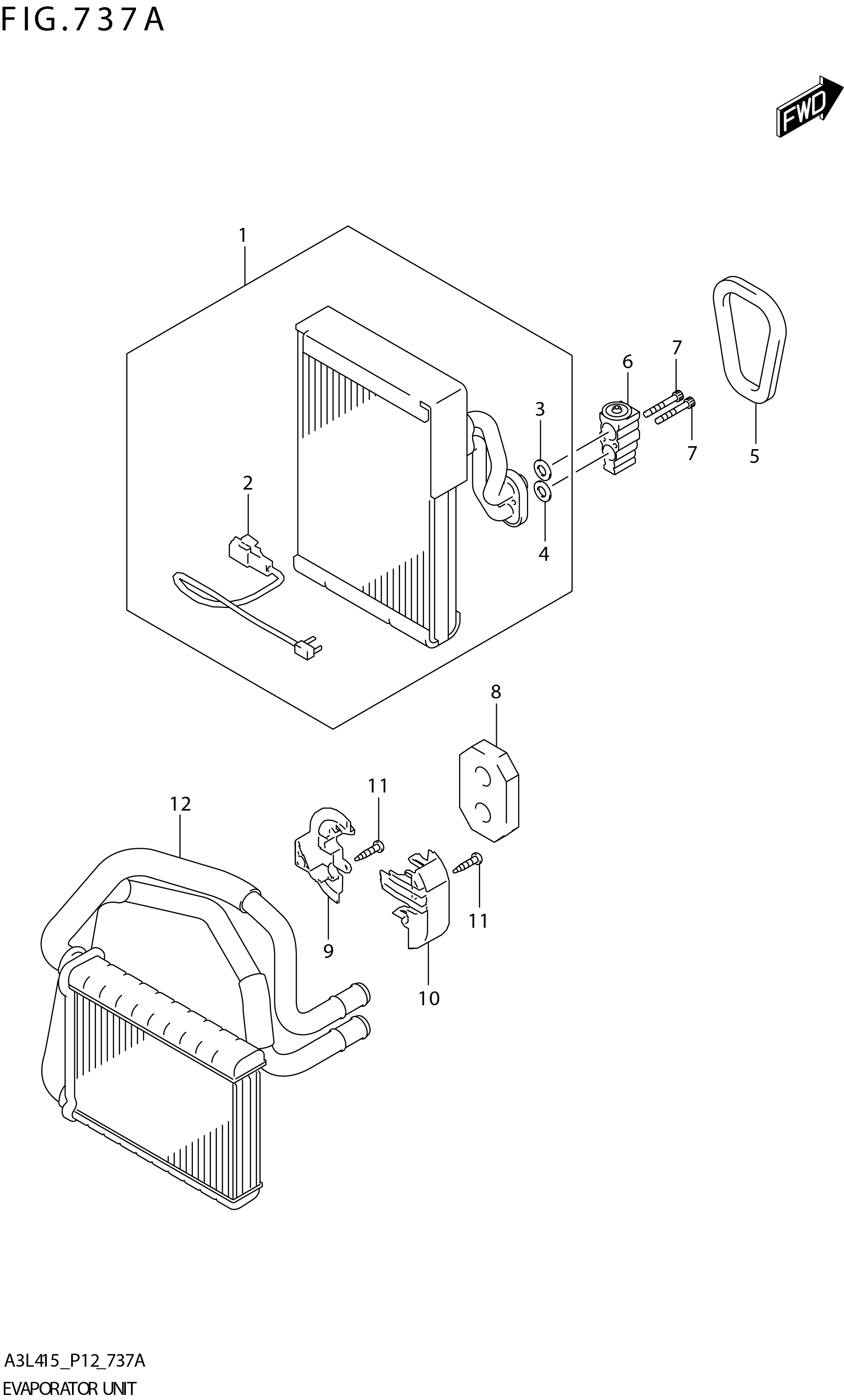 FIG. 737A EVAPORATOR UNIT