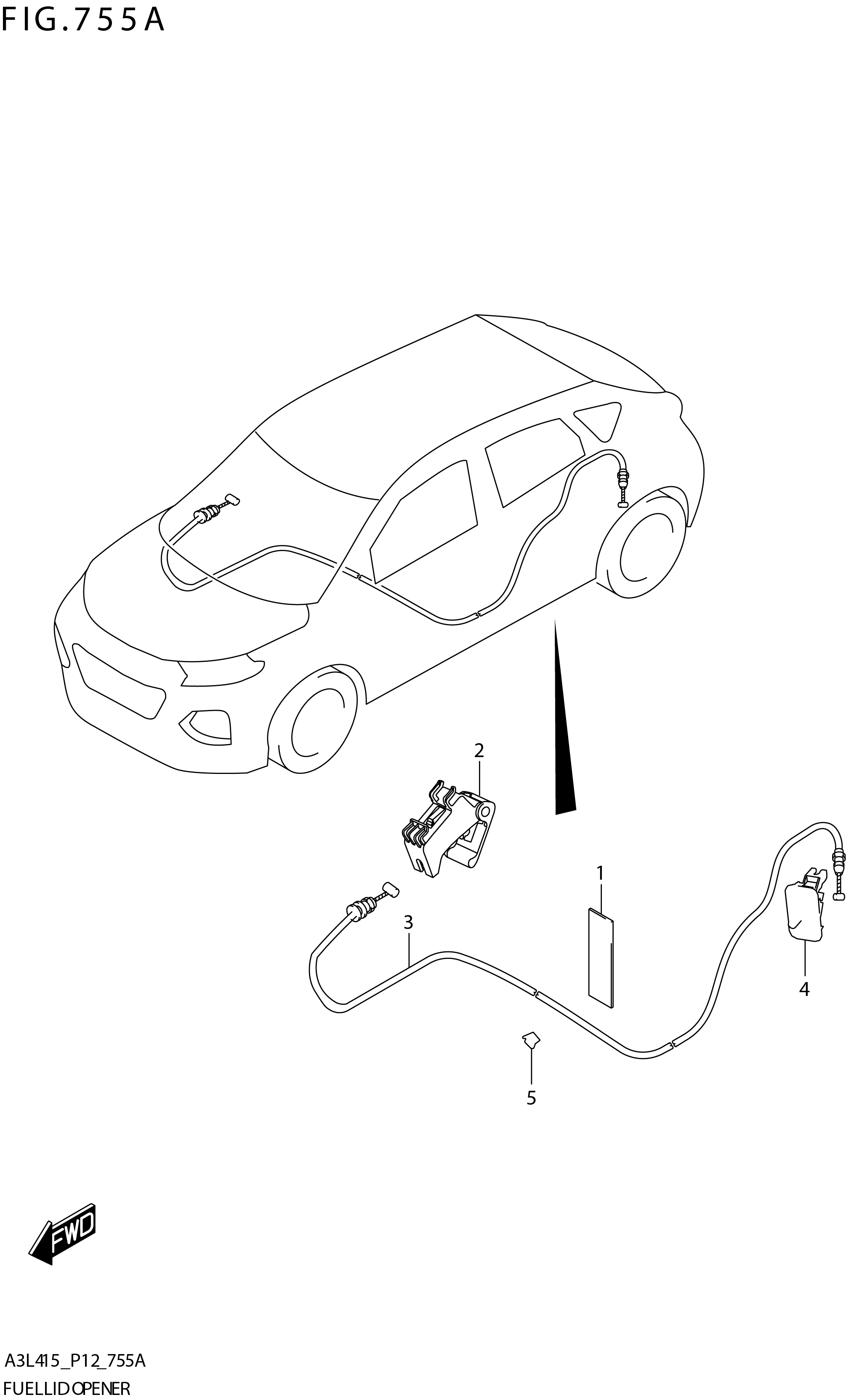 FIG. 755A FUEL LID OPENER