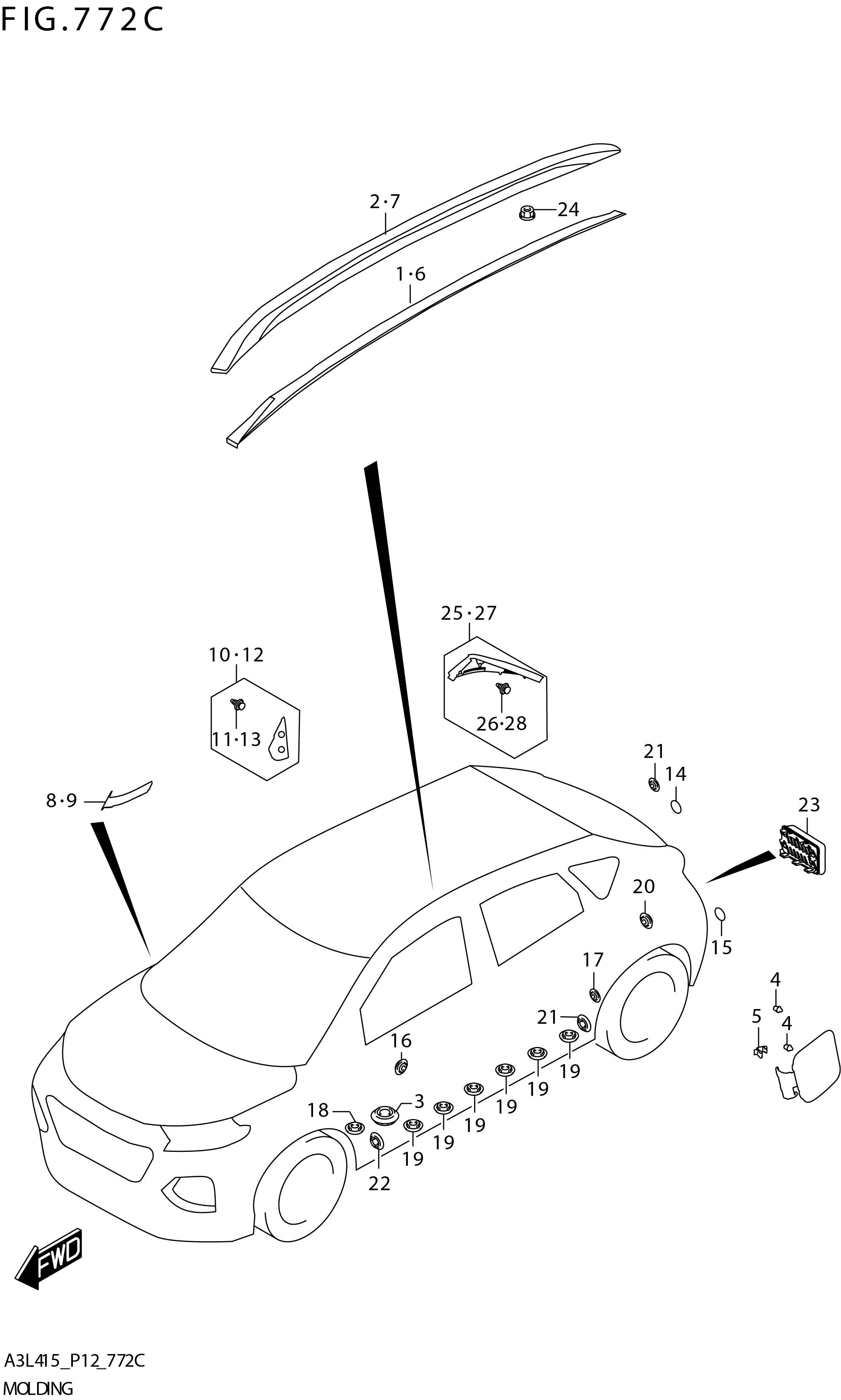 FIG. 772C MOLDING (GL:4AT)