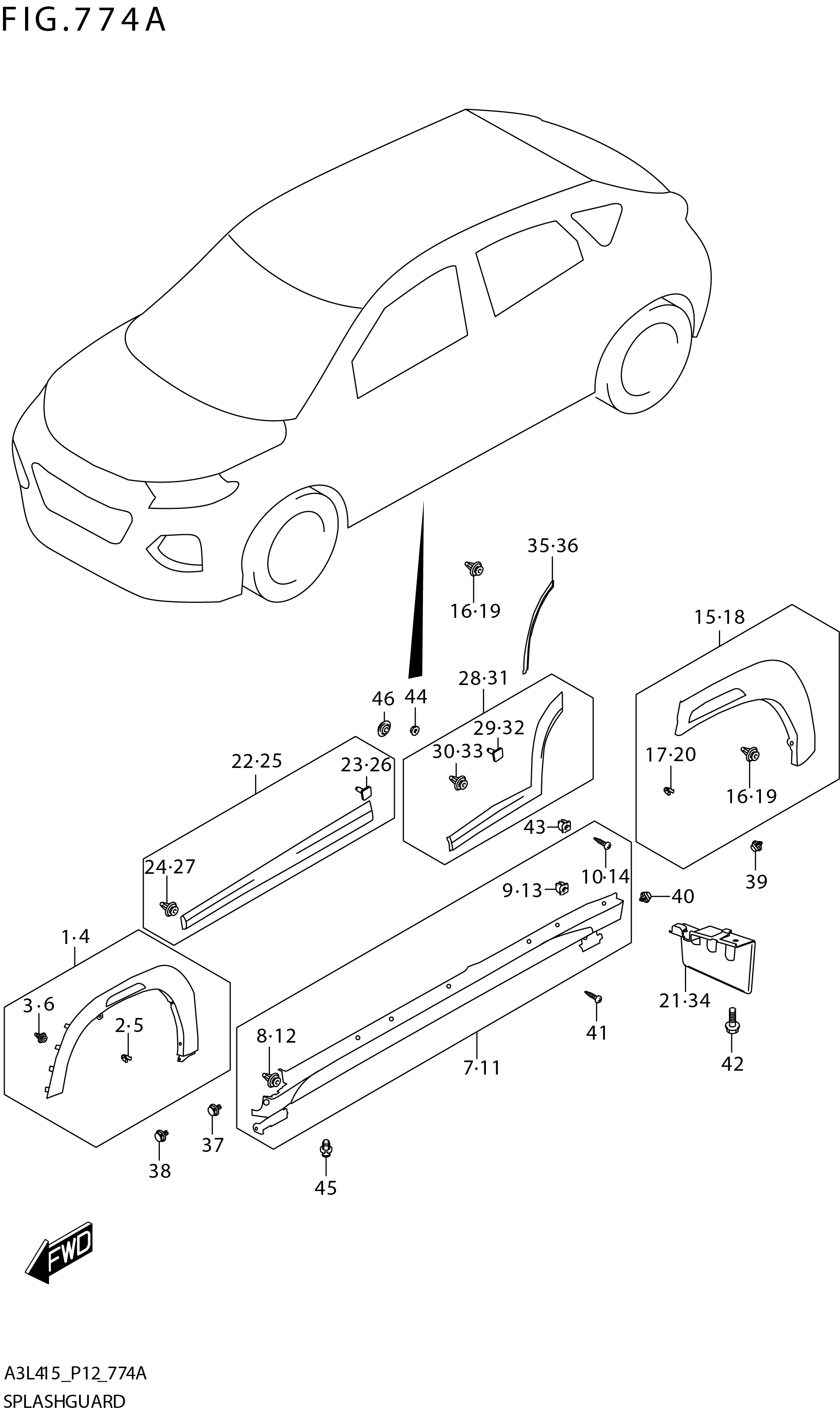 FIG. 774A SPLASHGUARD