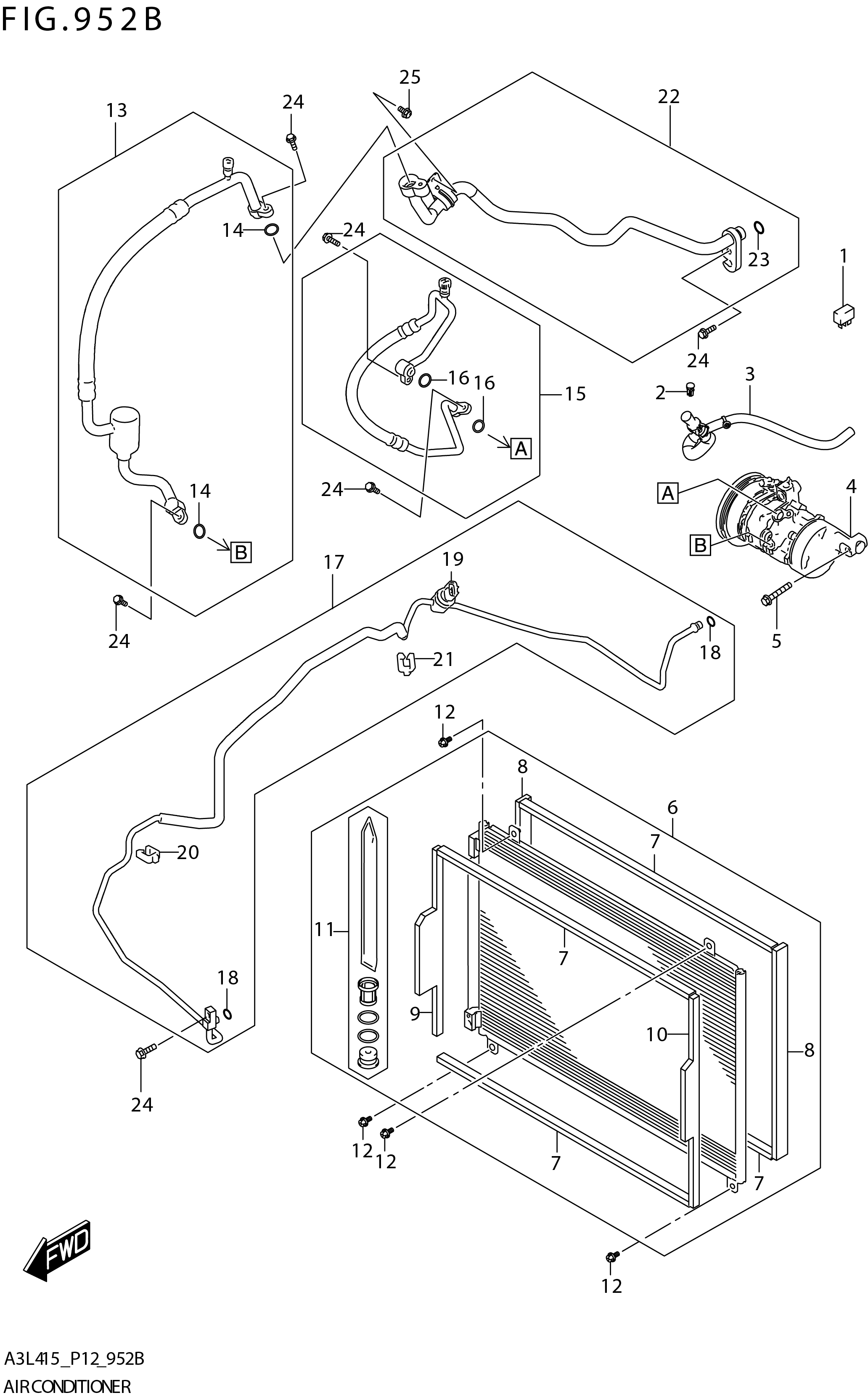 FIG. 952B AIR CONDITIONER (GLX)