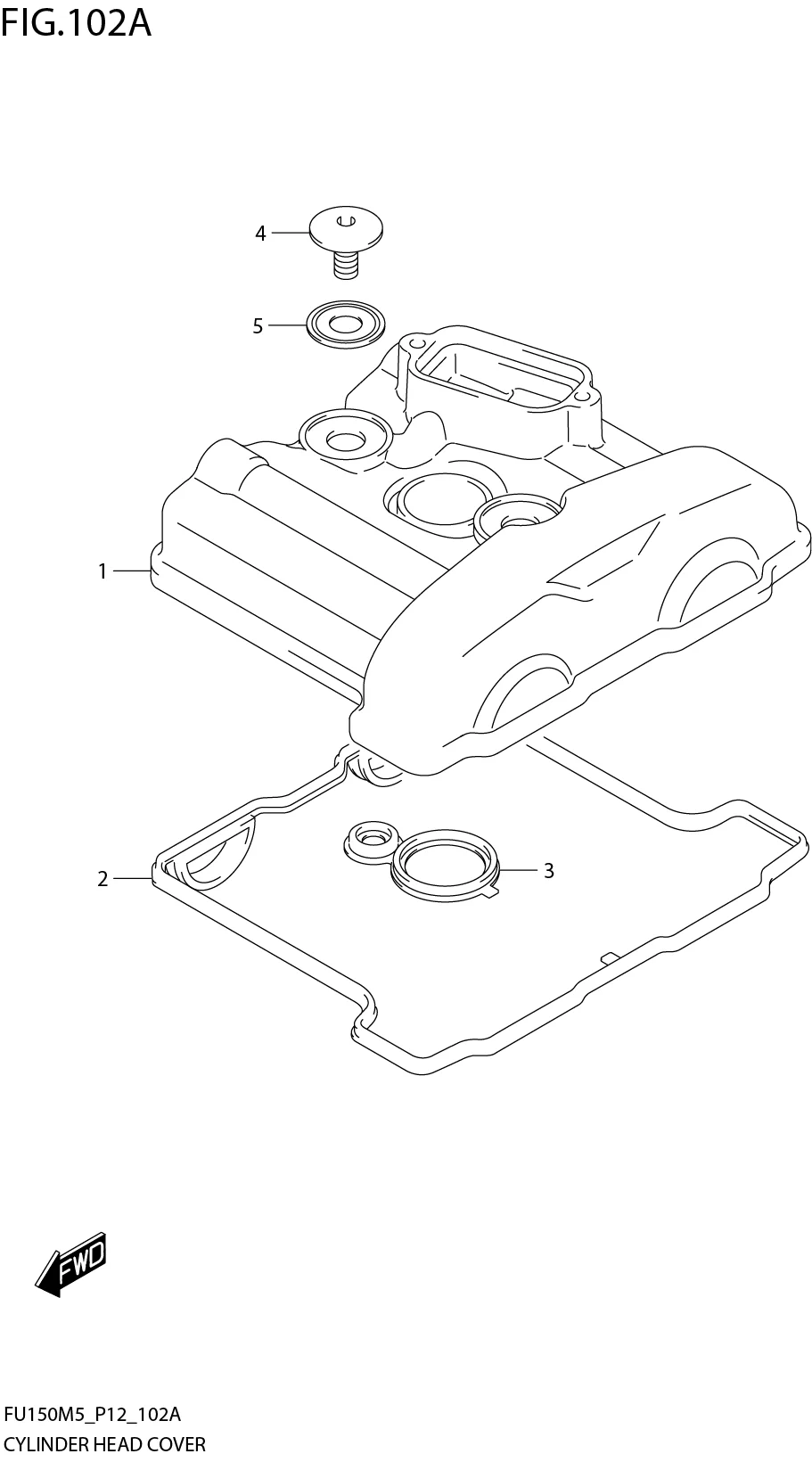 FIG. 102A CYLINDER HEAD COVER