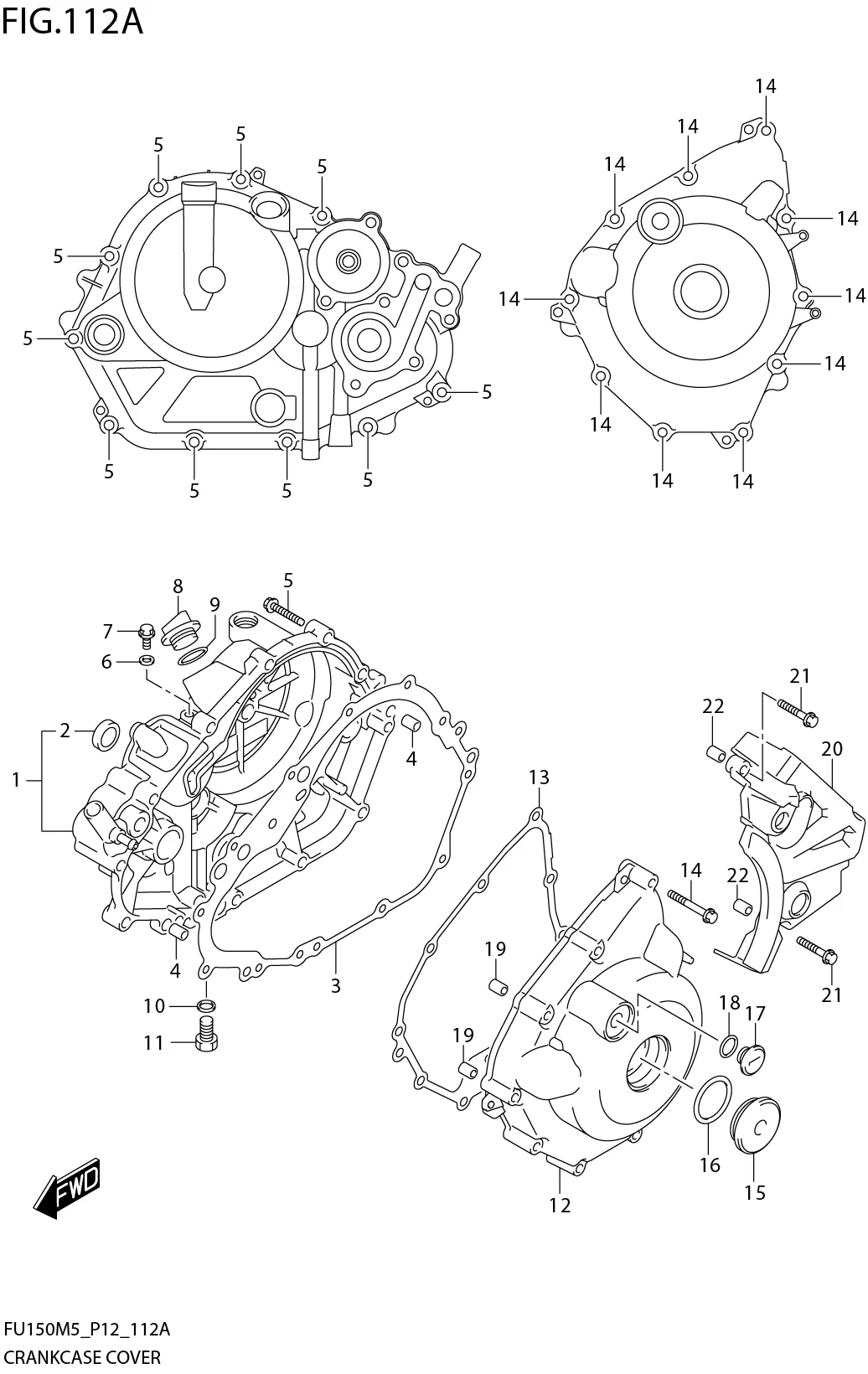 FIG. 112A CRANKCASE COVER