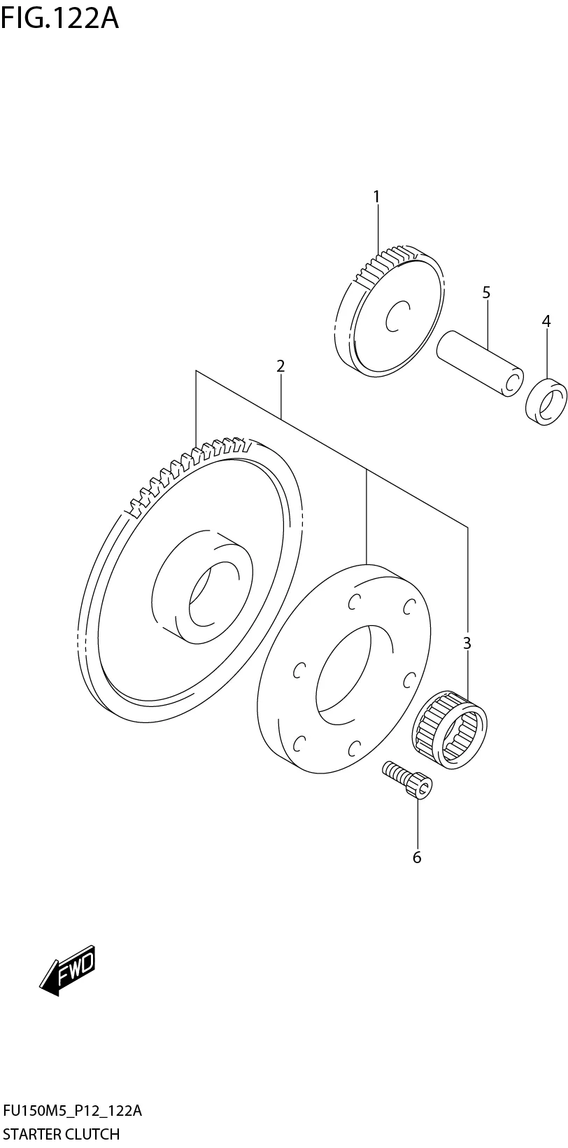FIG. 122A STARTER CLUTCH
