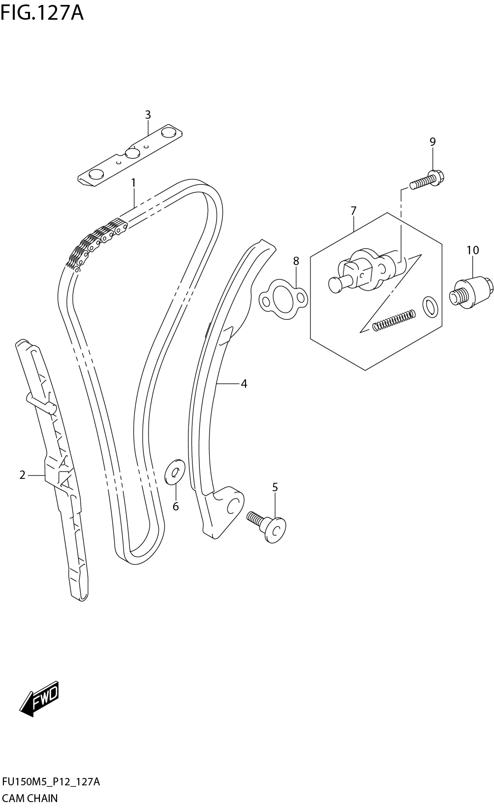 FIG. 127A CAM CHAIN