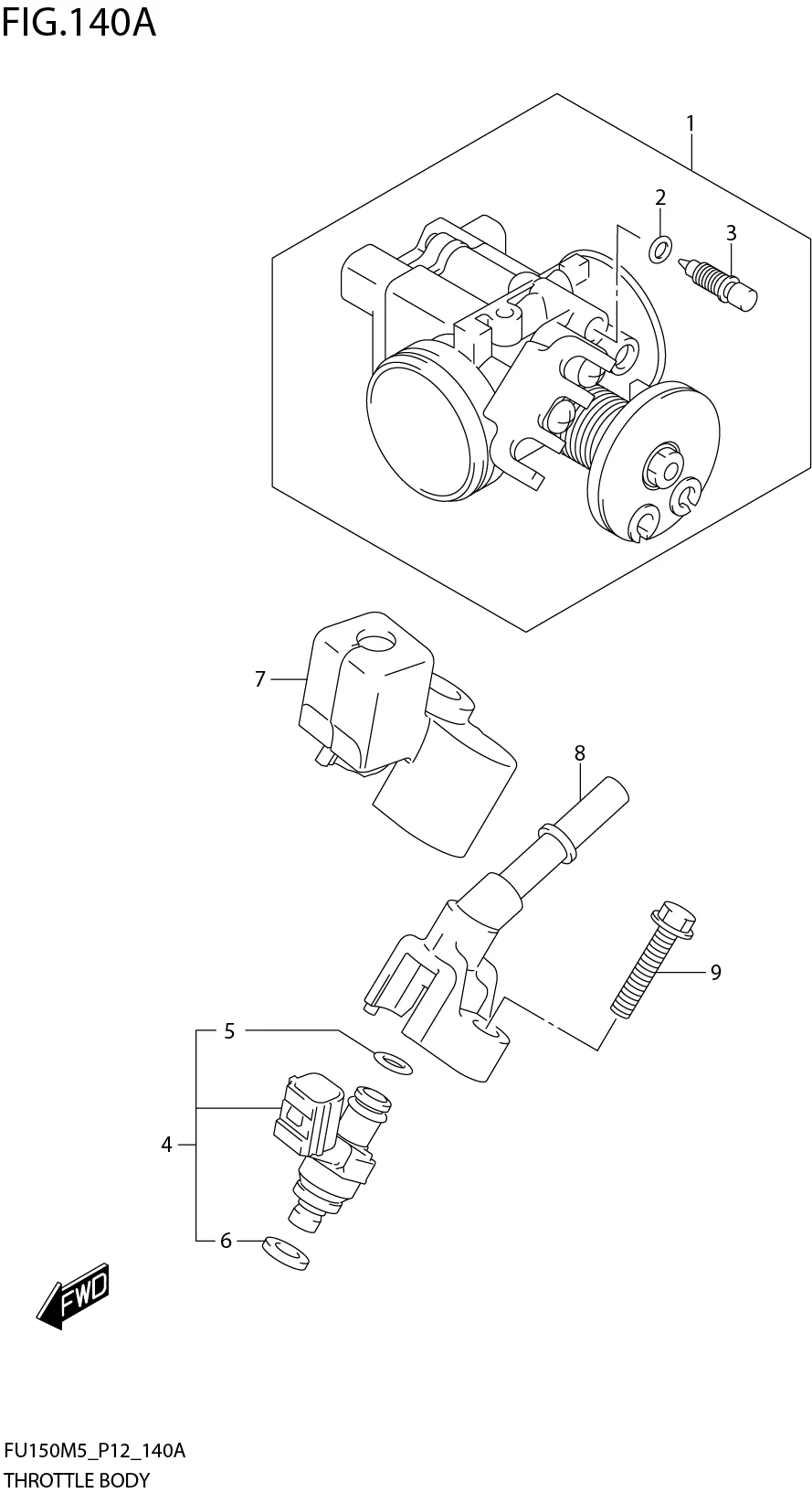 FIG. 140A THROTTLE BODY