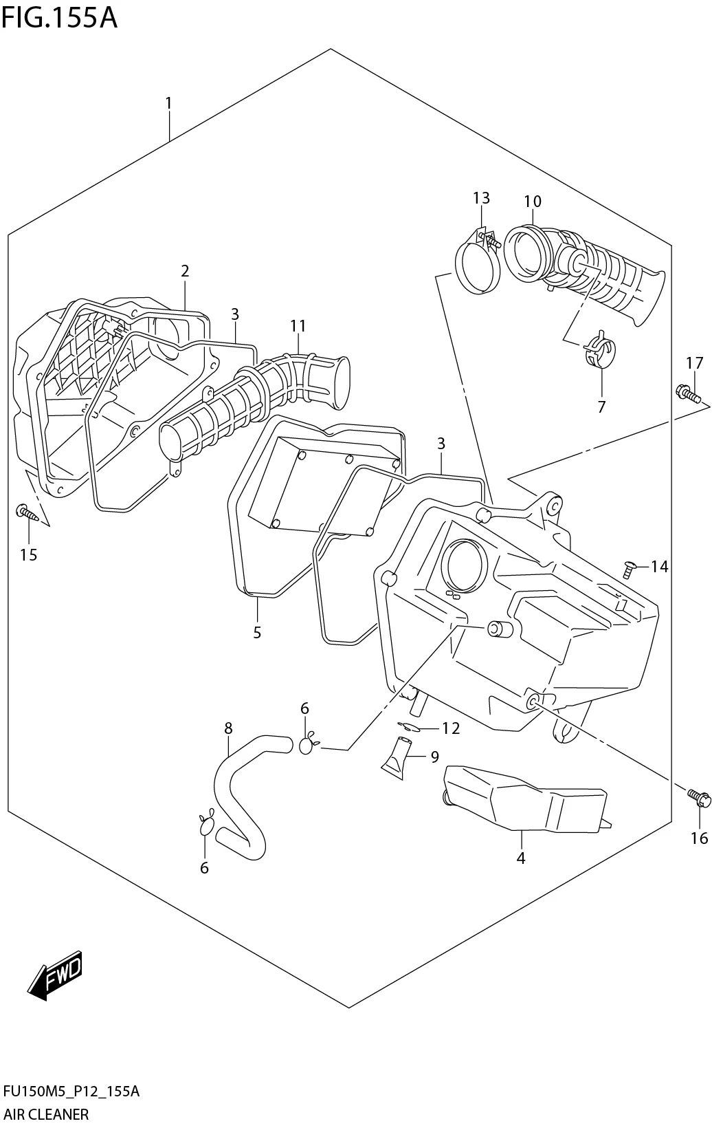 FIG. 155A AIR CLEANER