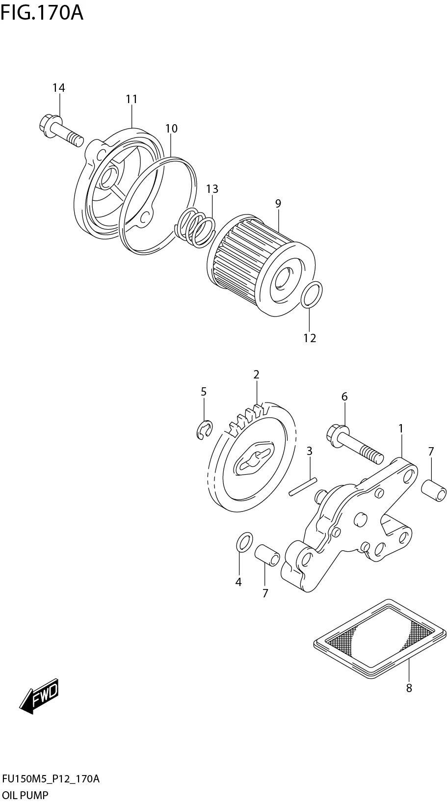 FIG. 170A OIL PUMP