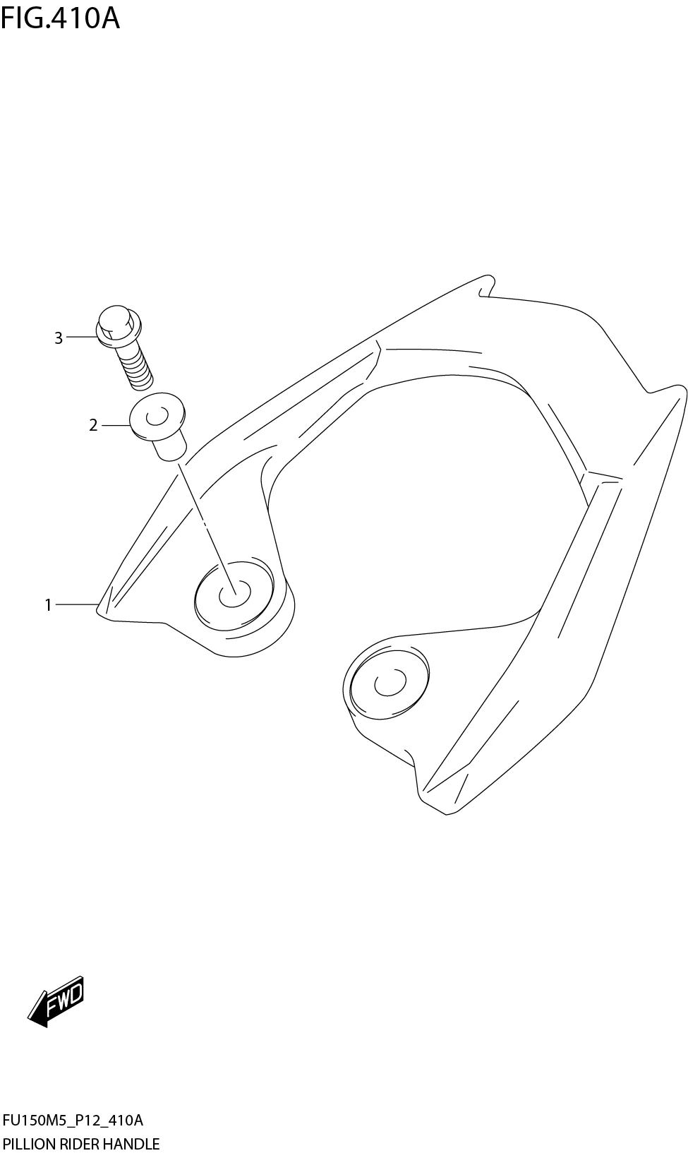 FIG. 410A PILLION RIDER HANDLE