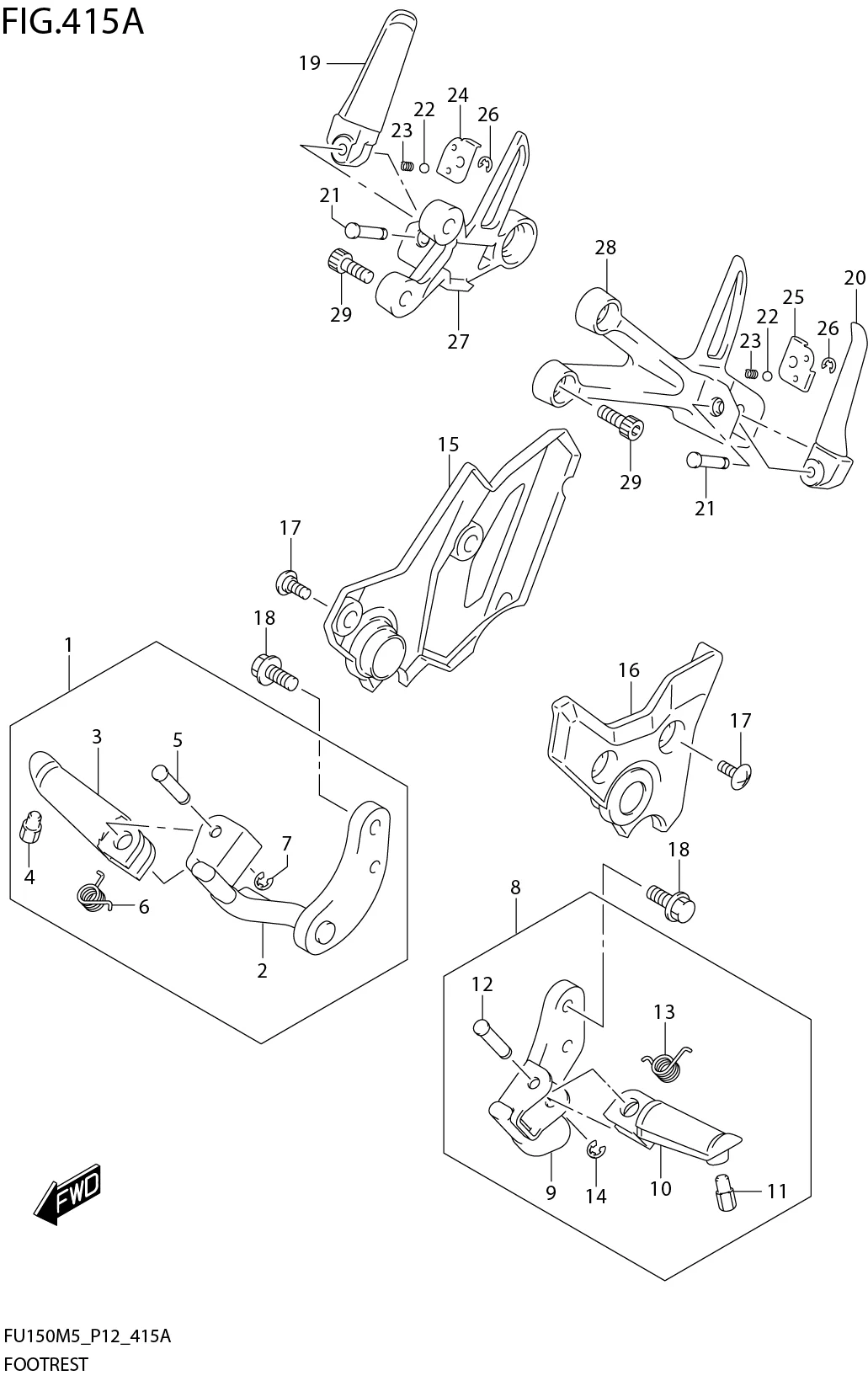 FIG. 415A FOOTREST
