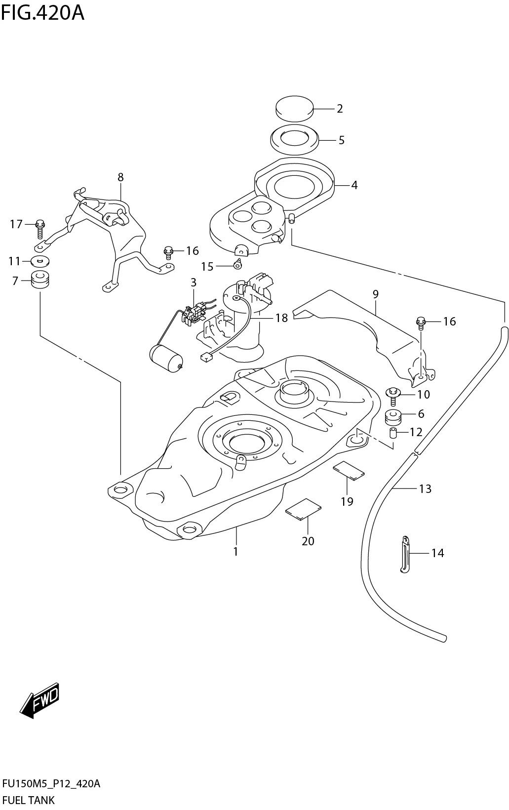 FIG. 420A FUEL TANK (FU150RFM5_P12)