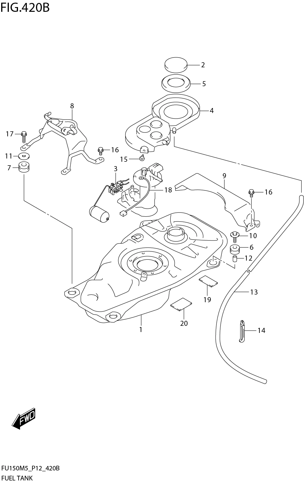FIG. 420B FUEL TANK (FU150RLM5_P12)