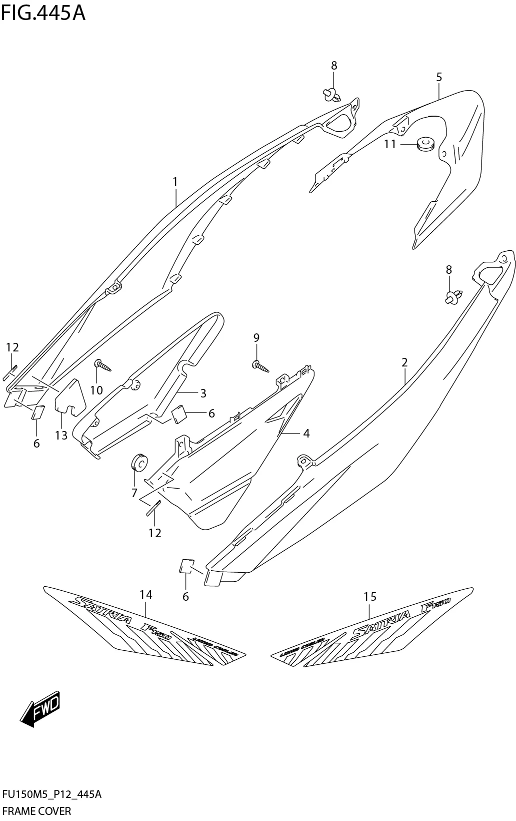 FIG. 445A FRAME COVER (FU150RFM5_P12)