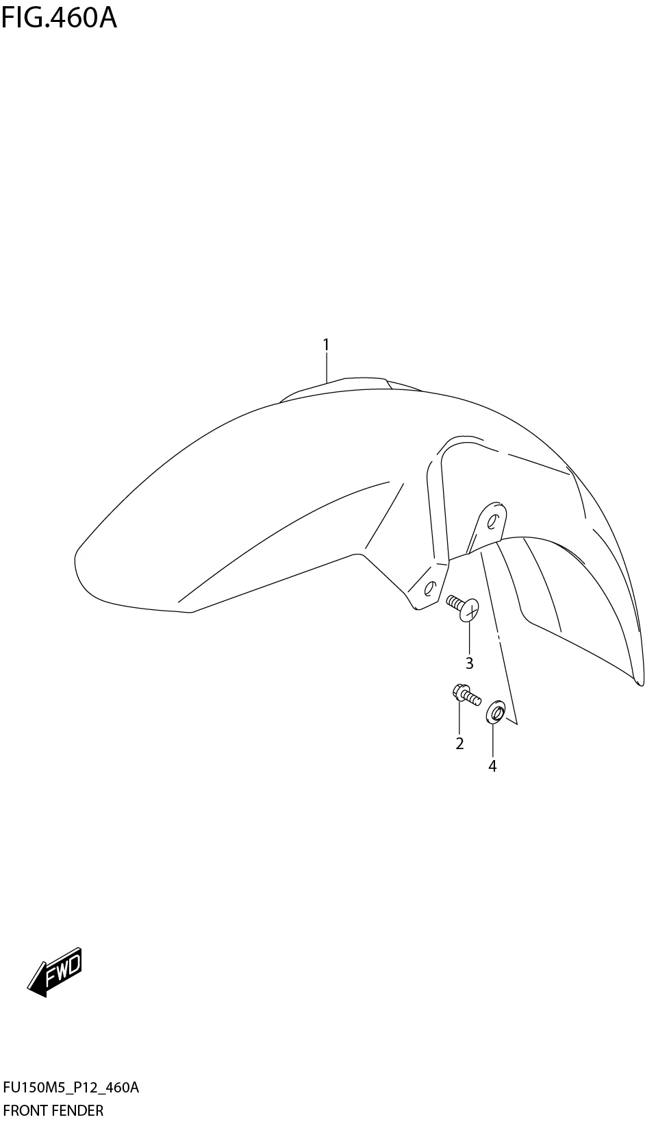 FIG. 460A FRONT FENDER (FU150RFM5_P12)