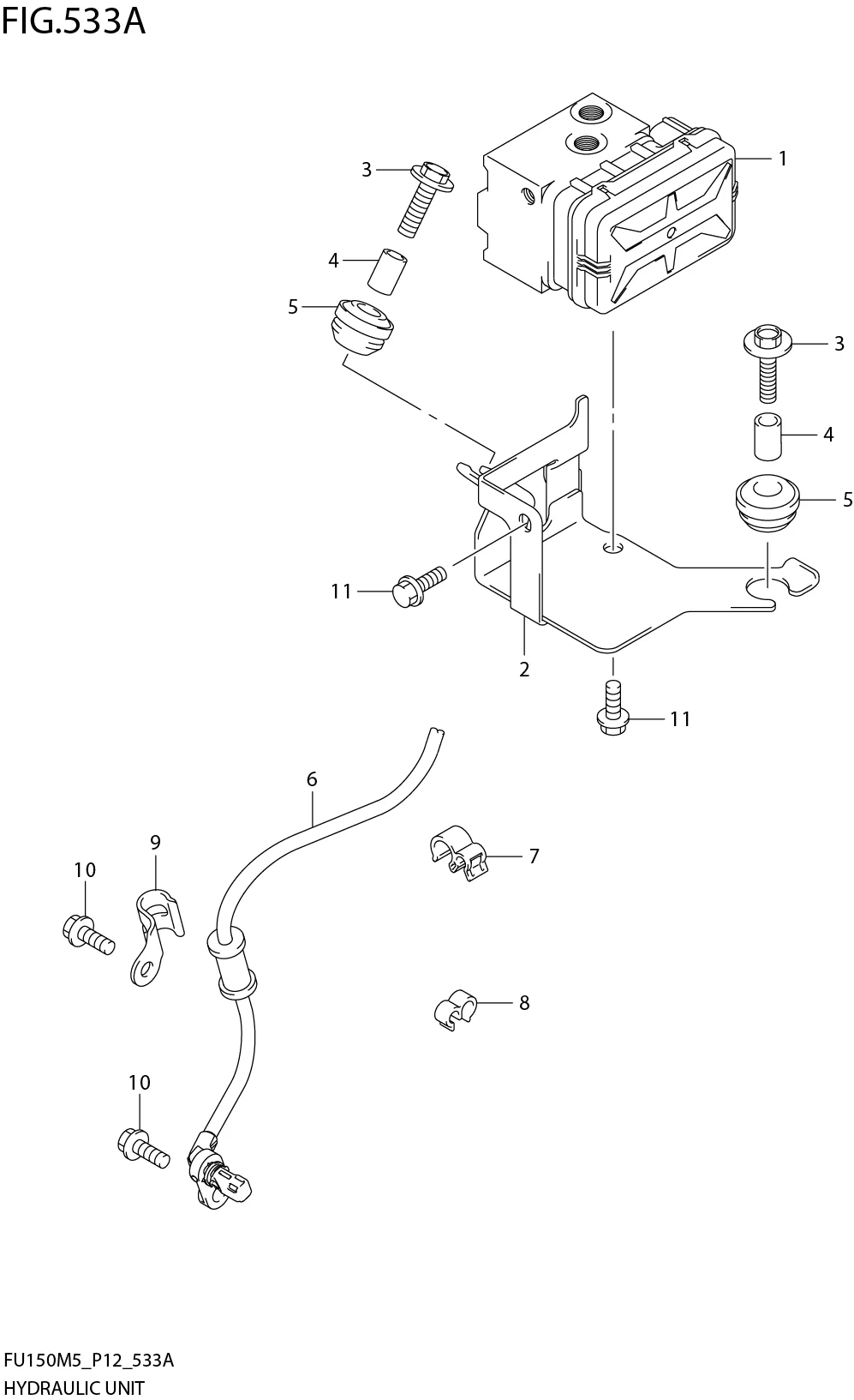 FIG. 533A HYDRAULIC UNIT (FU150RLM5_P12)