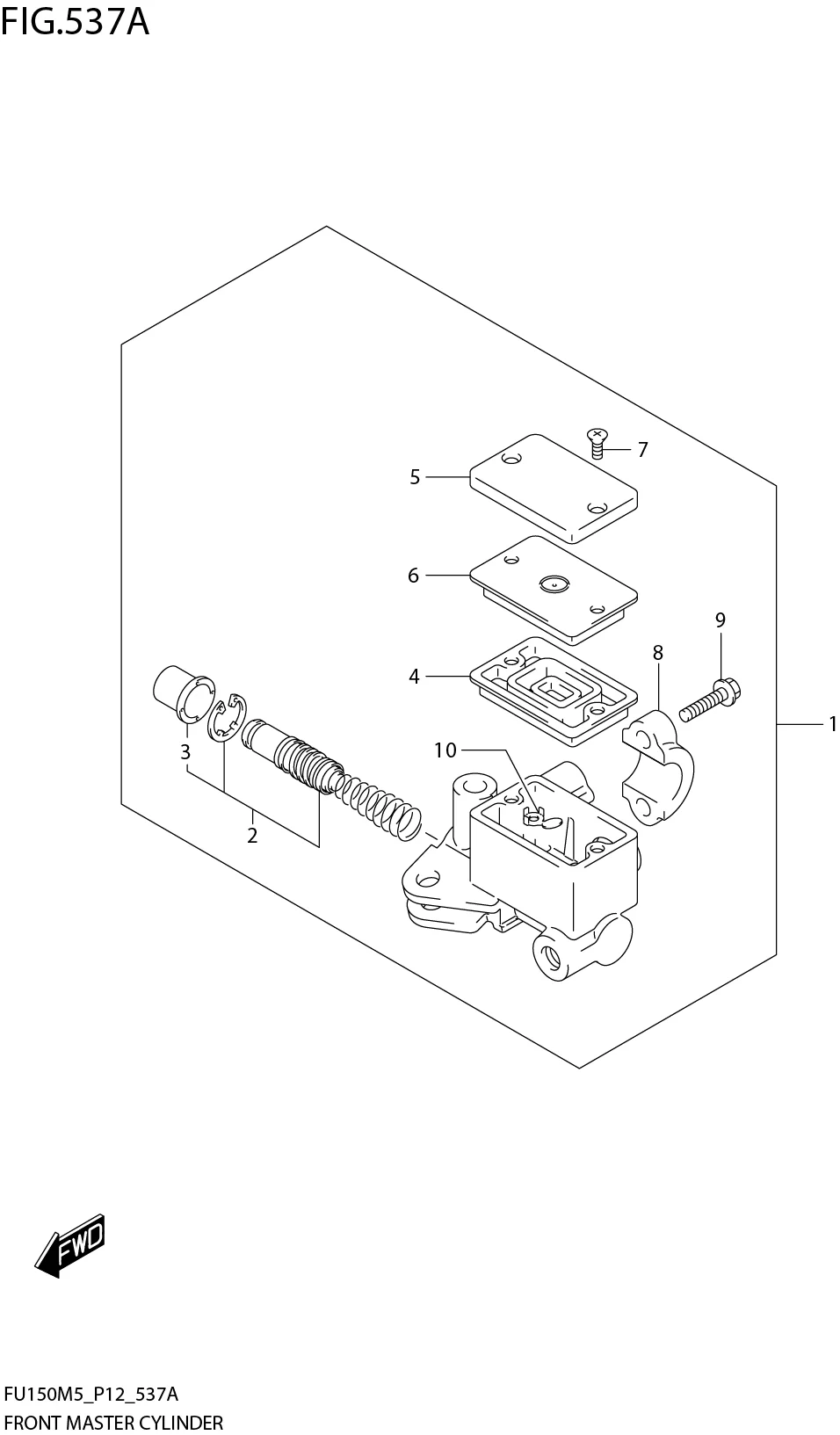 FIG. 537A FRONT MASTER CYLINDER