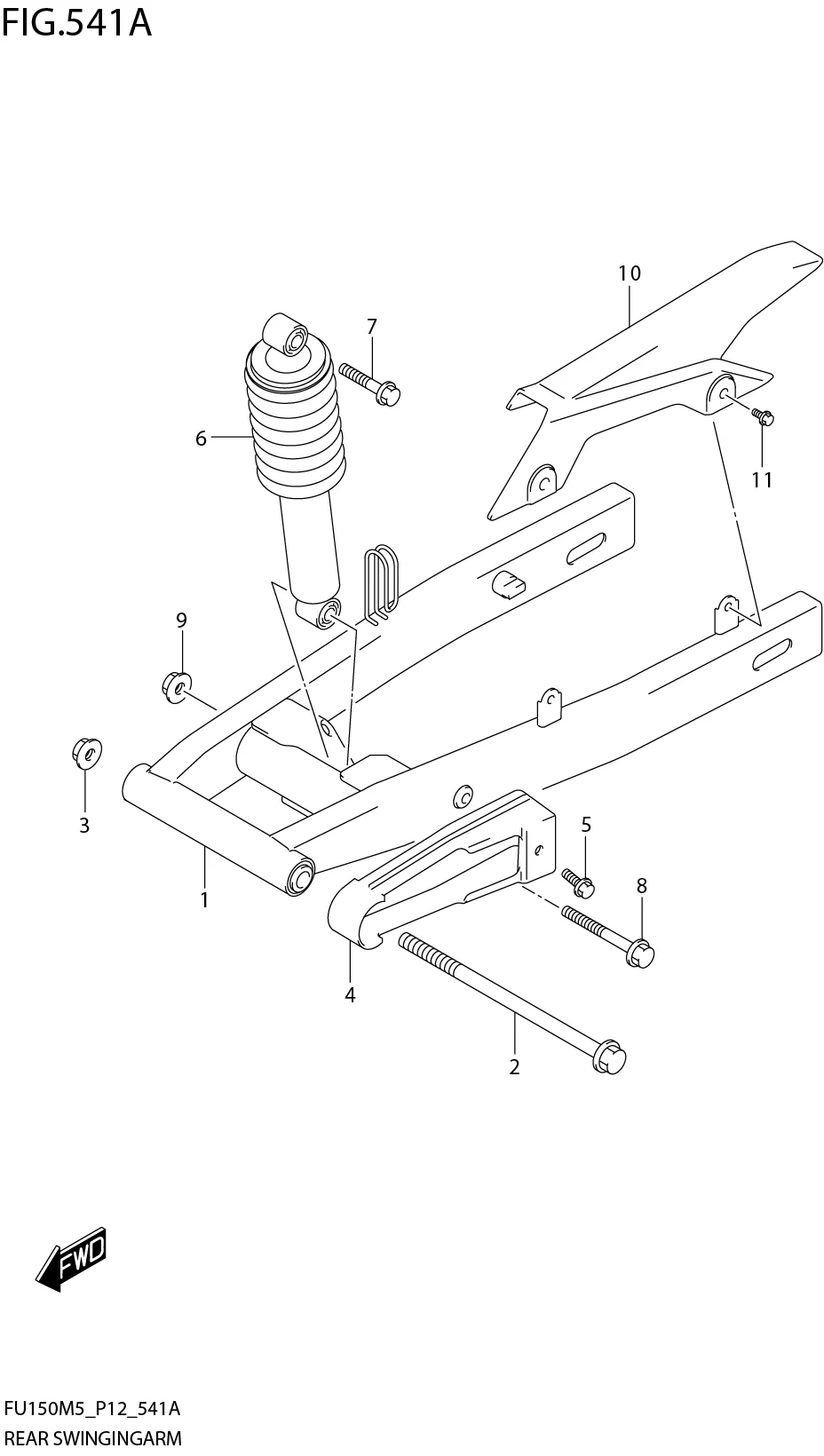 FIG. 541A REAR SWINGINGARM